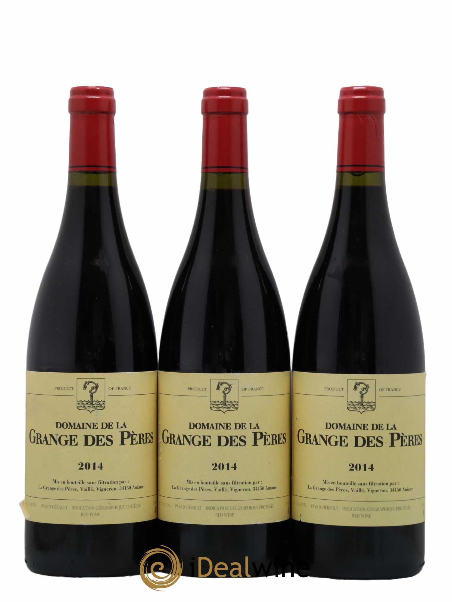 Pays d'Hérault Grange des Pères Laurent Vaillé 2014 - Lot de 3 bouteilles - 0