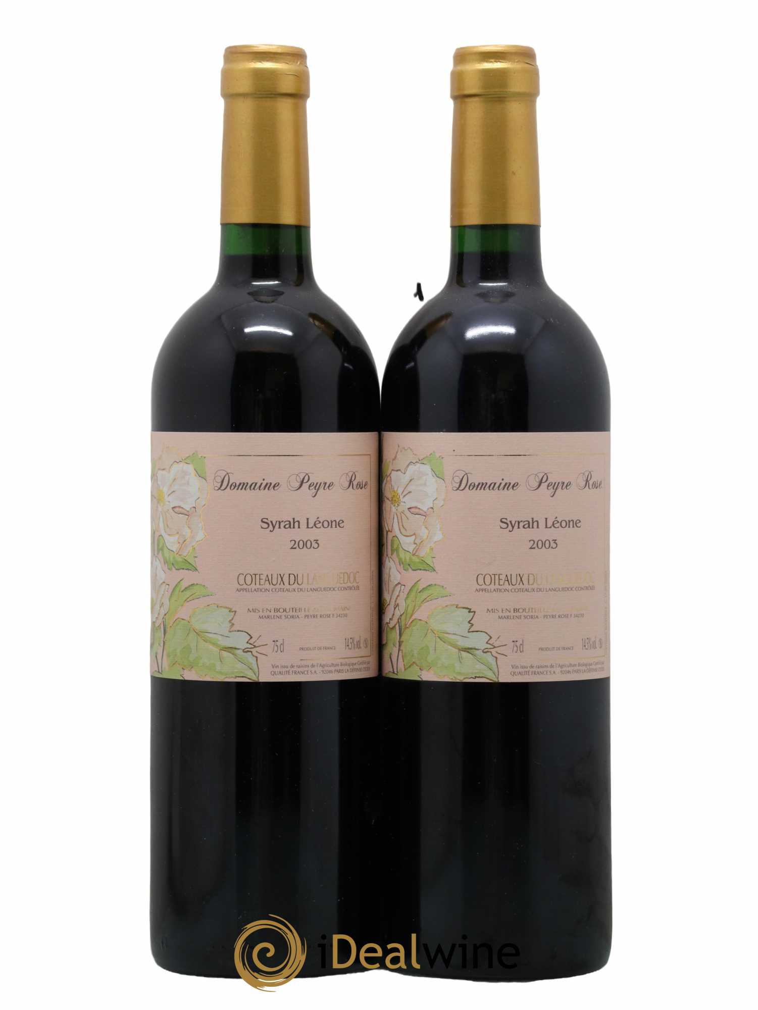 Coteaux du Languedoc Domaine Peyre Rose Belle Léone (anciennement Syrah Léone) Marlène Soria 2003 - Posten von 2 Flaschen - 0