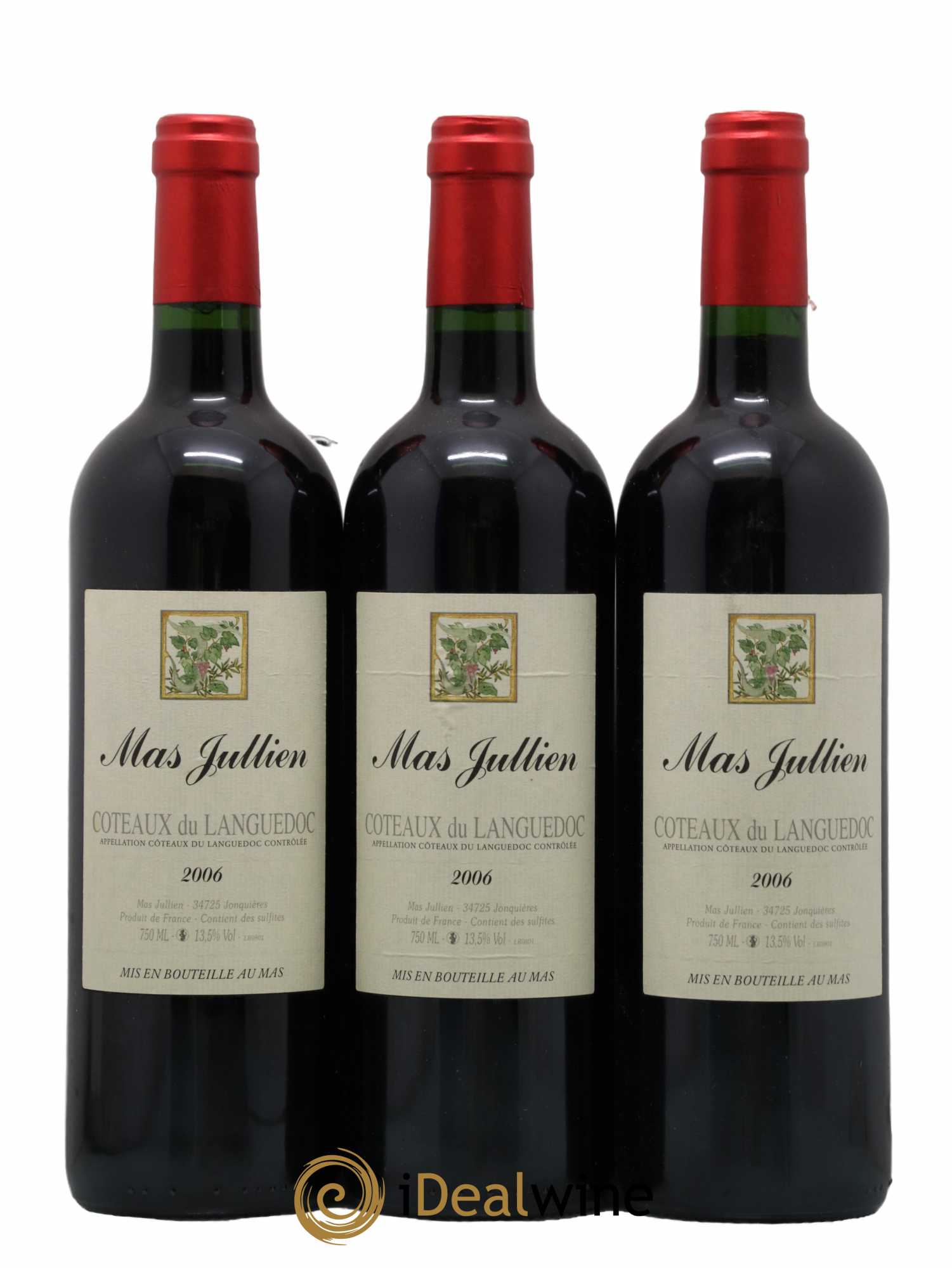 Terrasses du Larzac Mas Jullien Olivier Jullien 2006 - Lot de 3 bouteilles - 0