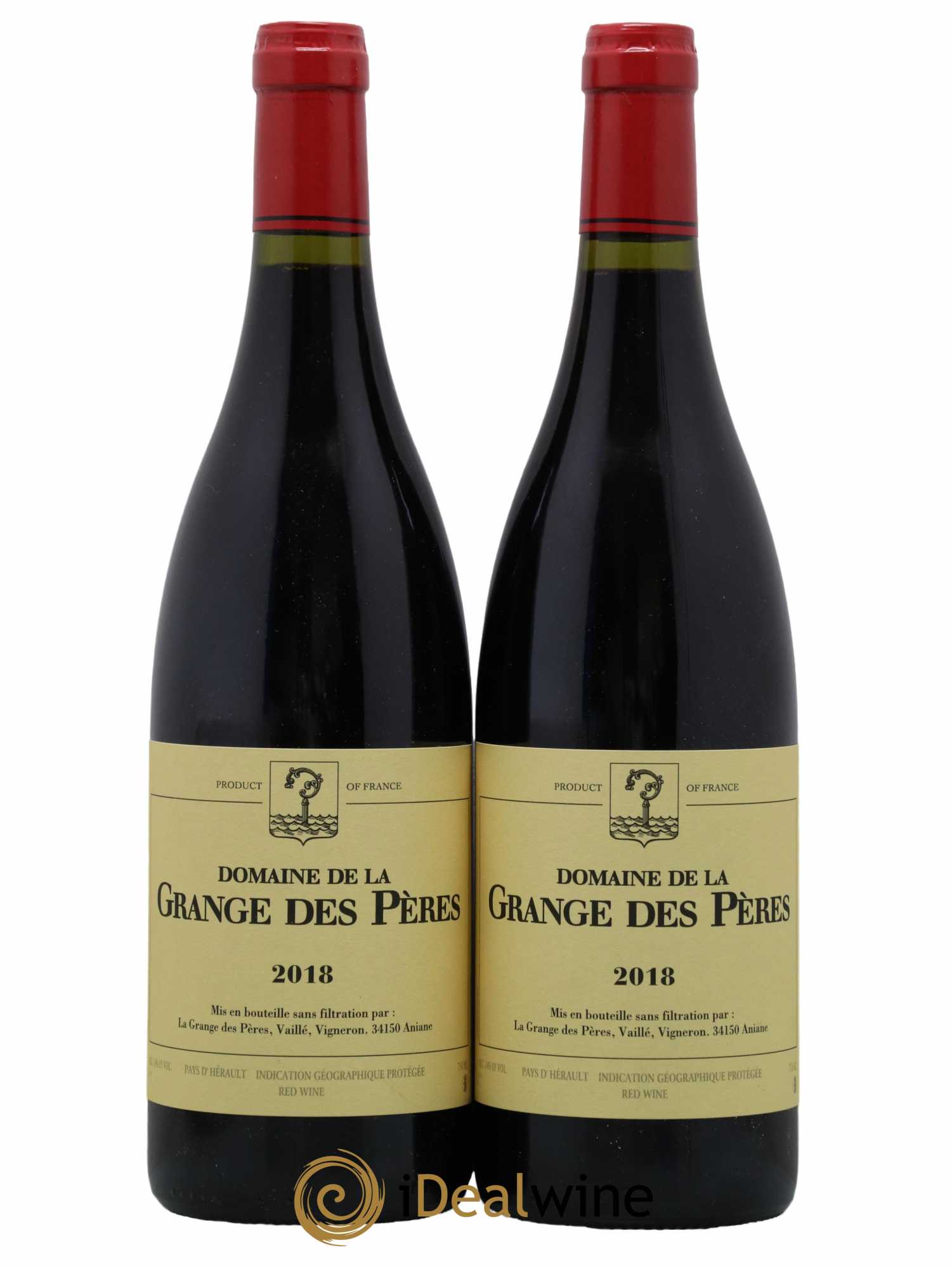 Pays d'Hérault Grange des Pères Laurent Vaillé 2018 - Lot de 2 bouteilles - 0