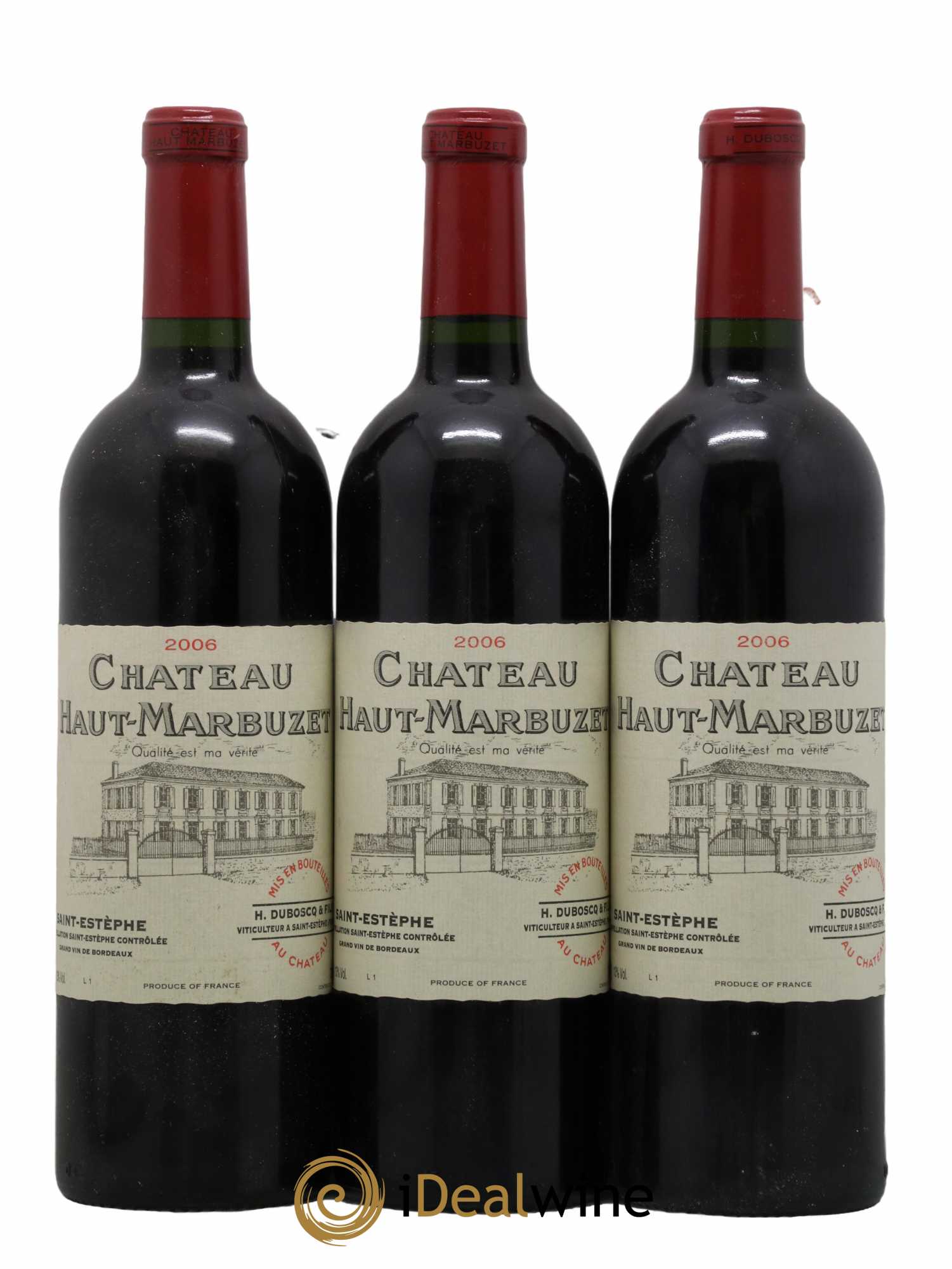 Château Haut Marbuzet 2006 - Lot de 3 bouteilles - 0
