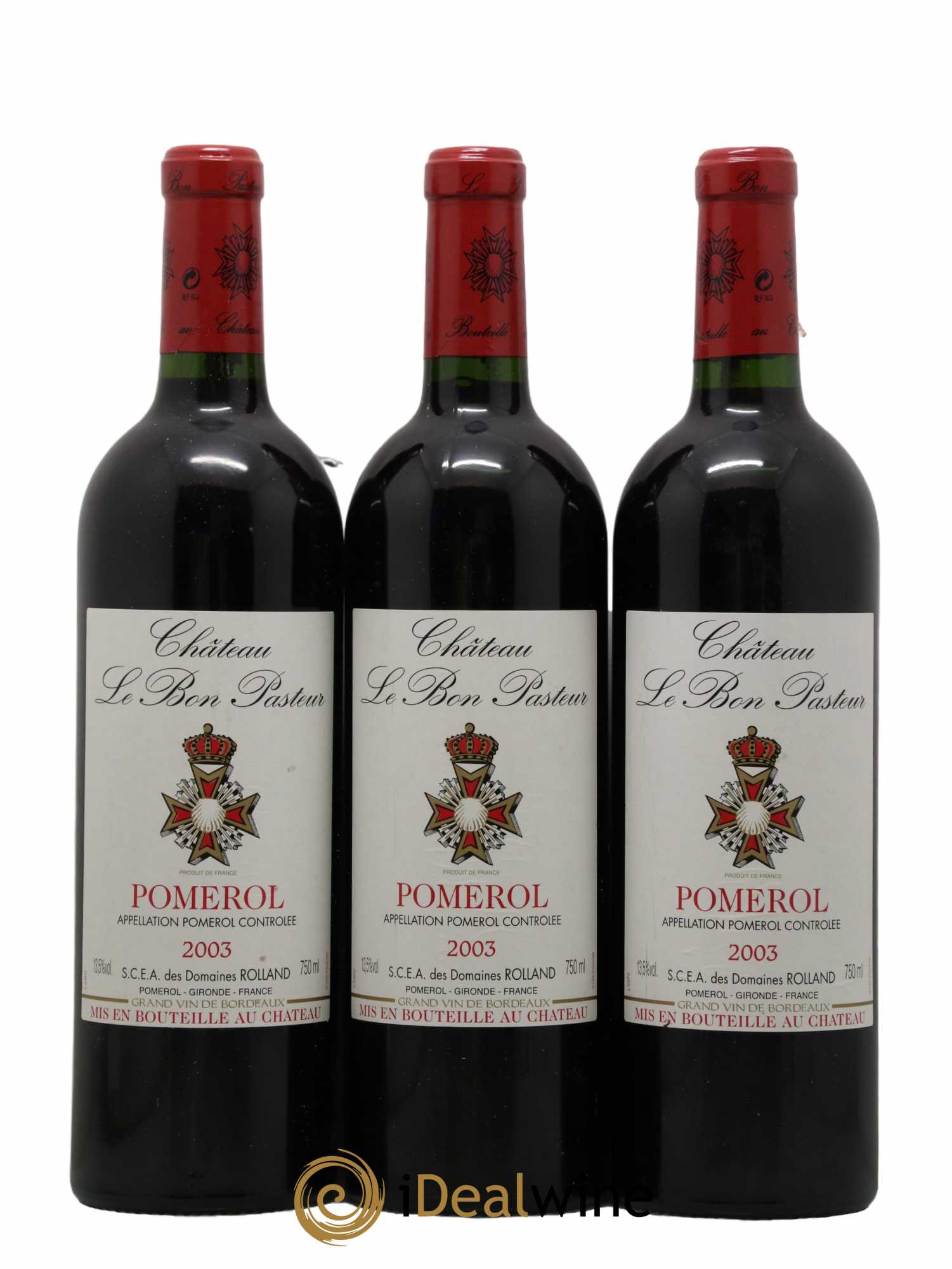 Château le Bon Pasteur 2003 - Lot de 3 bouteilles - 0