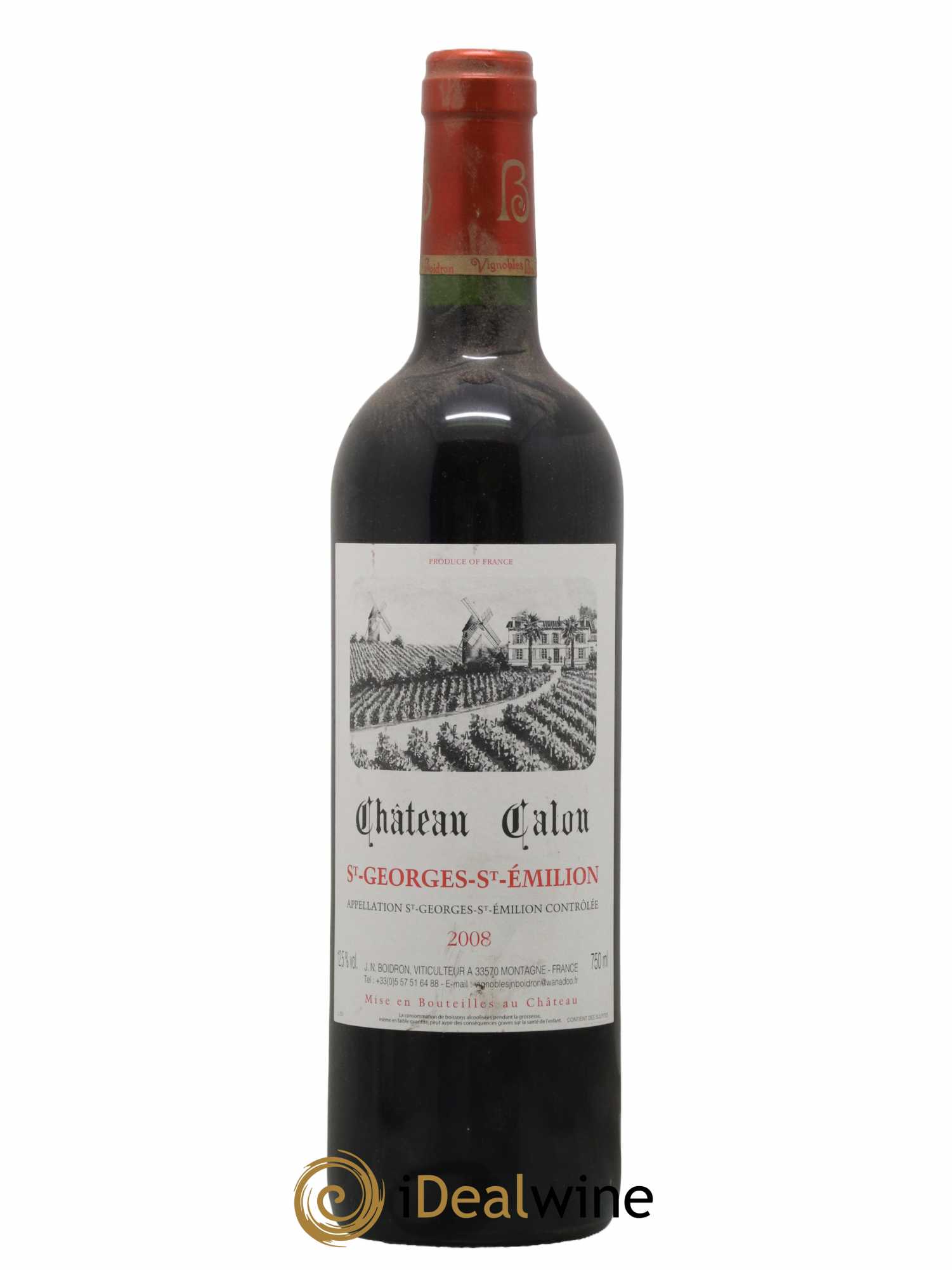 Saint-Georges-Saint-Émilion Château Calon 2008 - Lot de 1 bouteille - 0