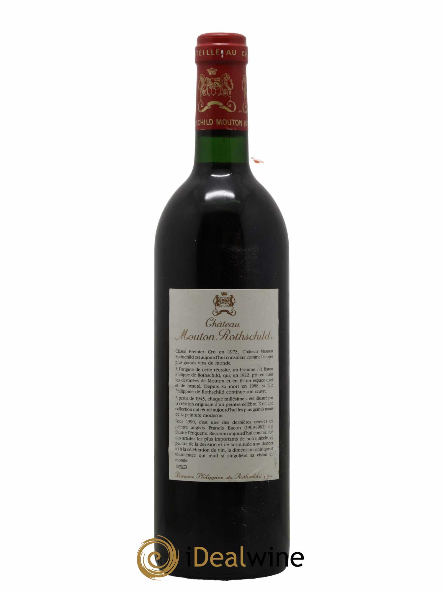 Château Mouton Rothschild 1er Grand Cru Classé 1990 - Lot de 1 bouteille - 1