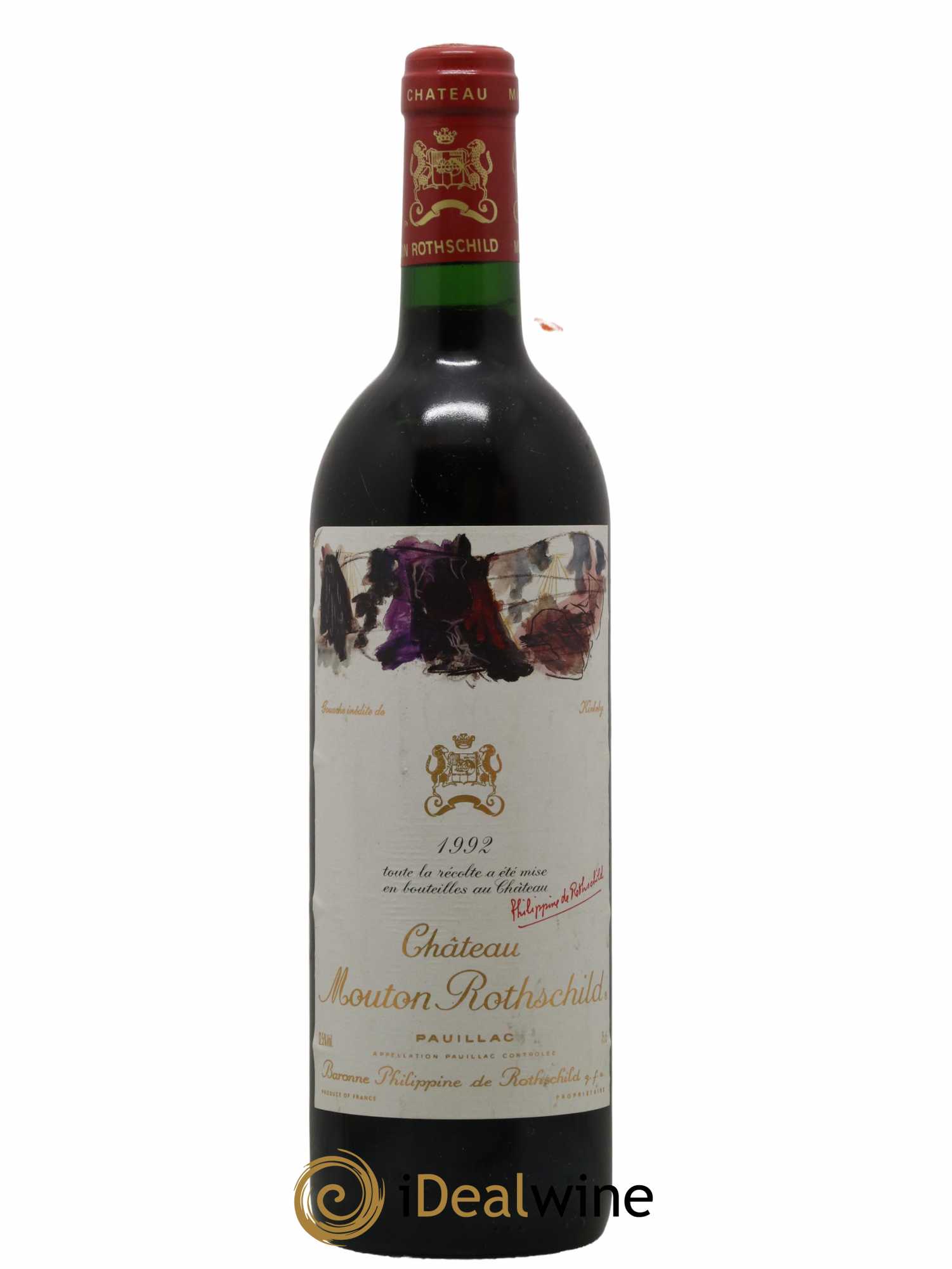 Château Mouton Rothschild 1er Grand Cru Classé 1992 - Lot de 1 bouteille - 0