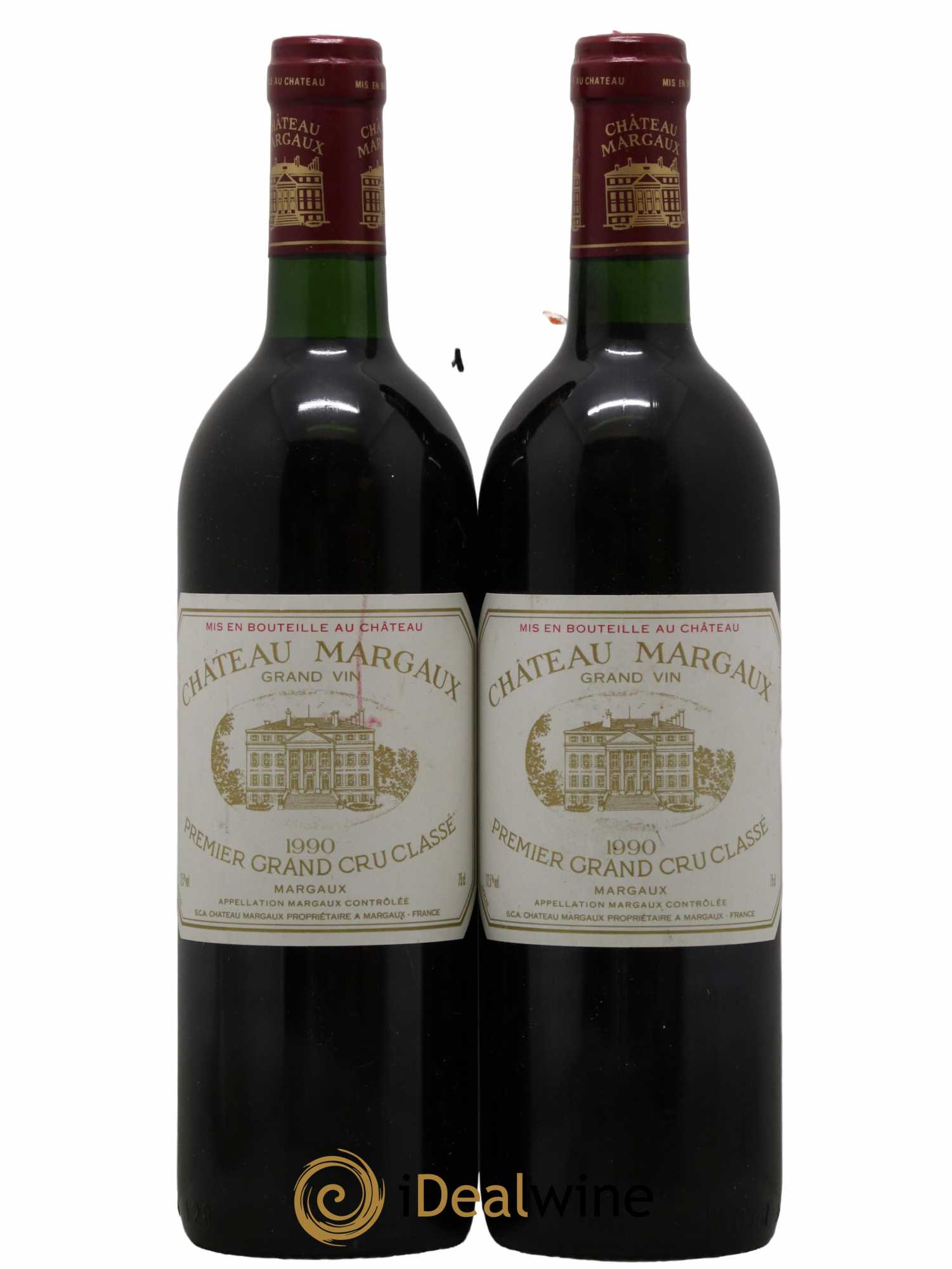 Château Margaux 1er Grand Cru Classé 1990 - Lot de 2 bouteilles - 0