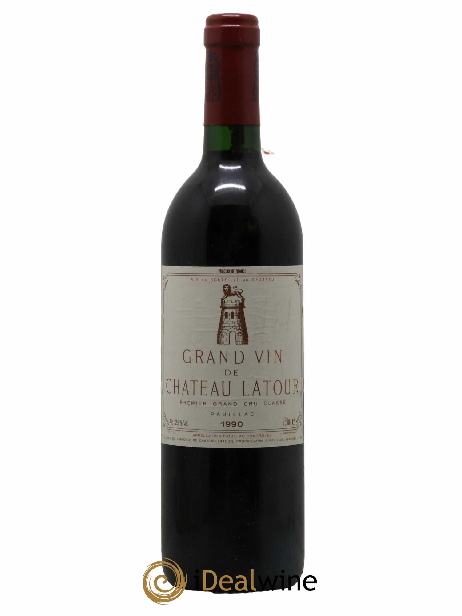Château Latour 1er Grand Cru Classé 1990 - Lot de 1 bouteille - 0