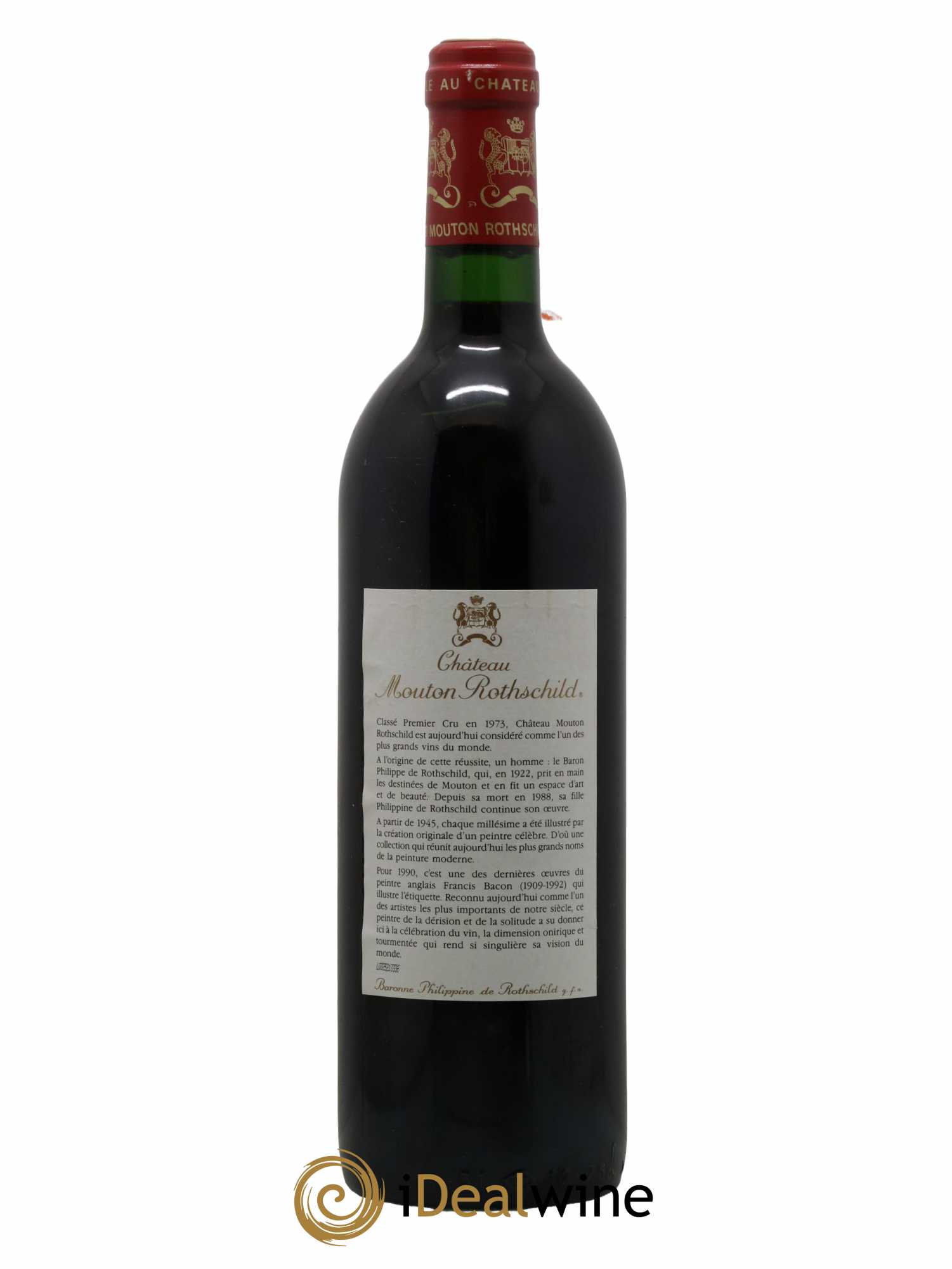 Château Mouton Rothschild 1er Grand Cru Classé 1990 - Lot de 1 bouteille - 1