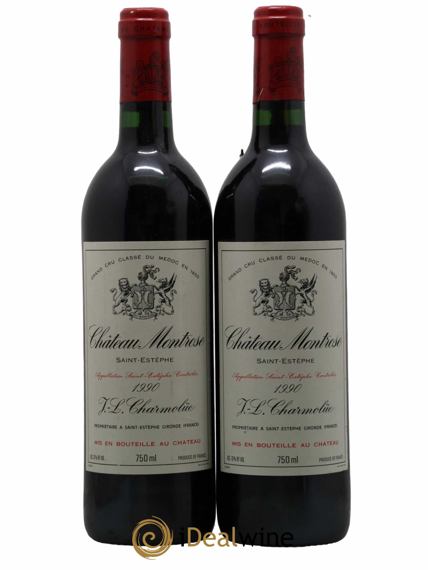 Château Montrose 2ème Grand Cru Classé 1990 - Lot de 2 bouteilles - 0