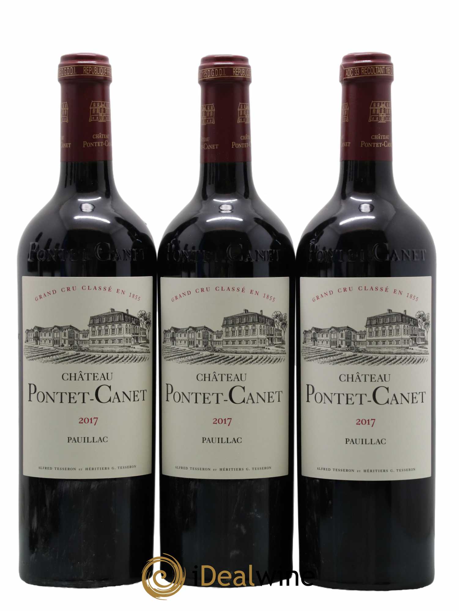 Château Pontet Canet 5ème Grand Cru Classé 2017 - Lot de 6 bouteilles - 2