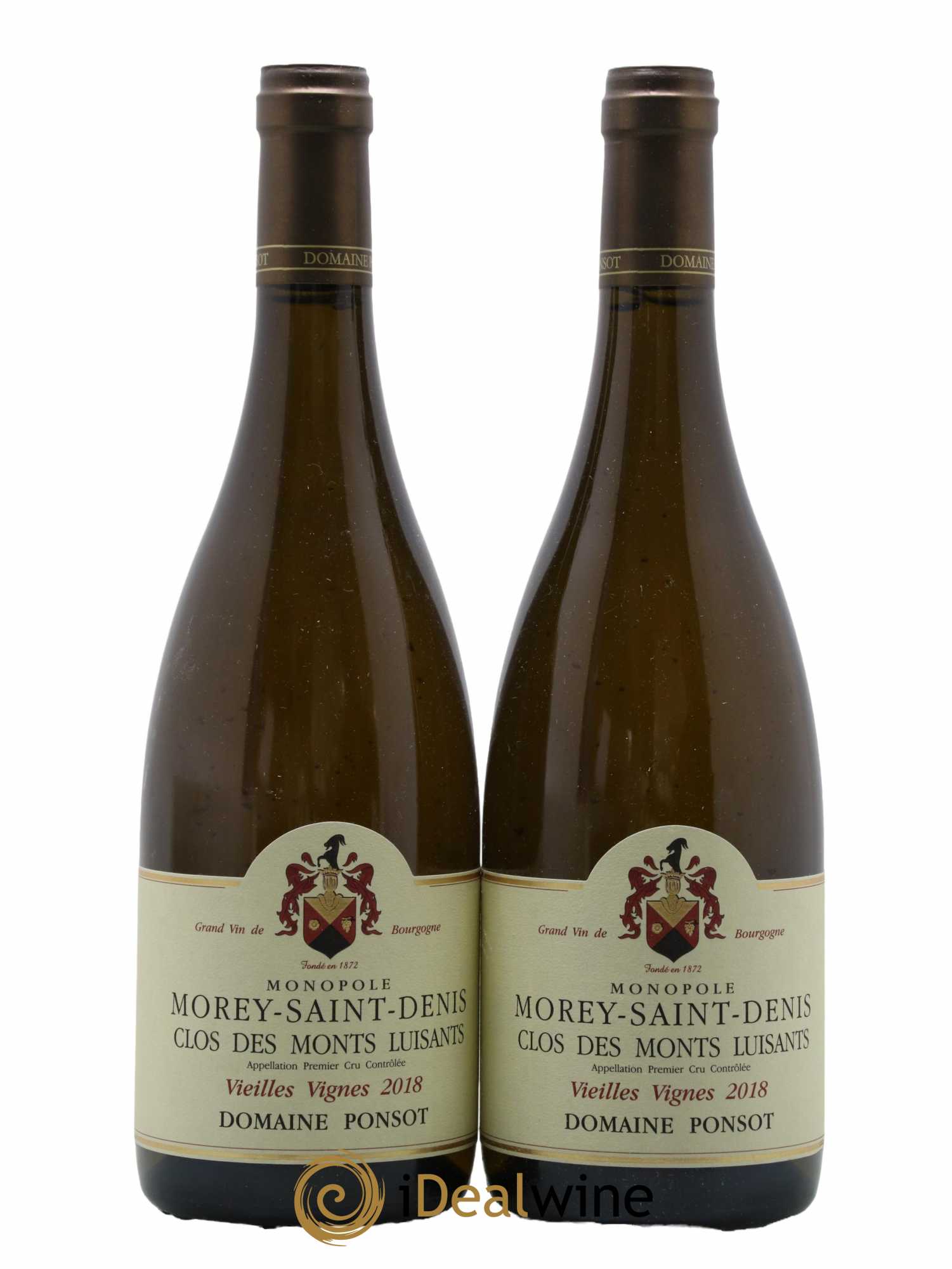 Morey-Saint-Denis 1er Cru Clos des Monts Luisants Vieilles Vignes Ponsot (Domaine) 2018 - Lot de 2 bouteilles - 0
