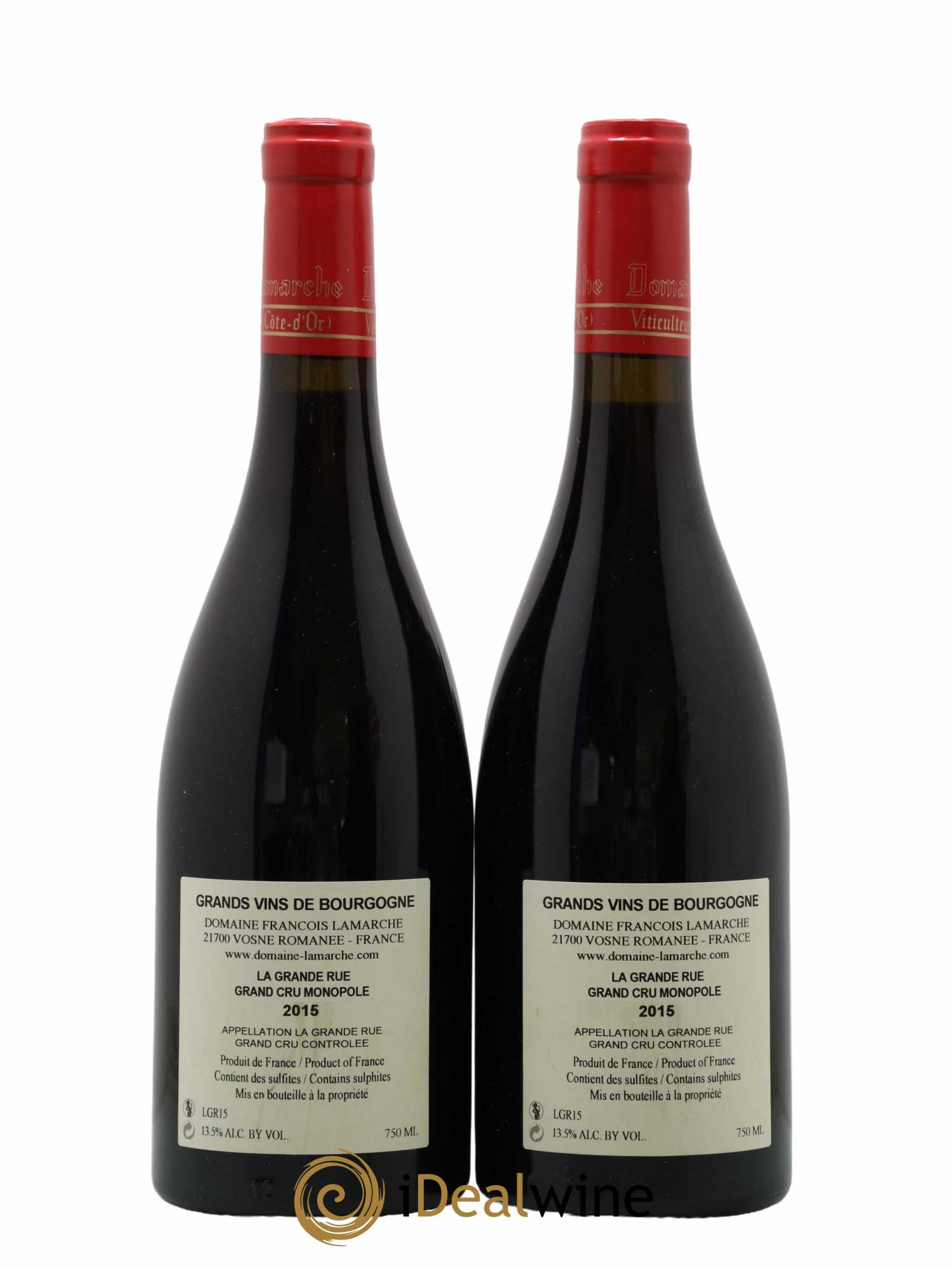 La Grande Rue Grand Cru Lamarche (Domaine) 2015 - Lot de 2 bouteilles - 1