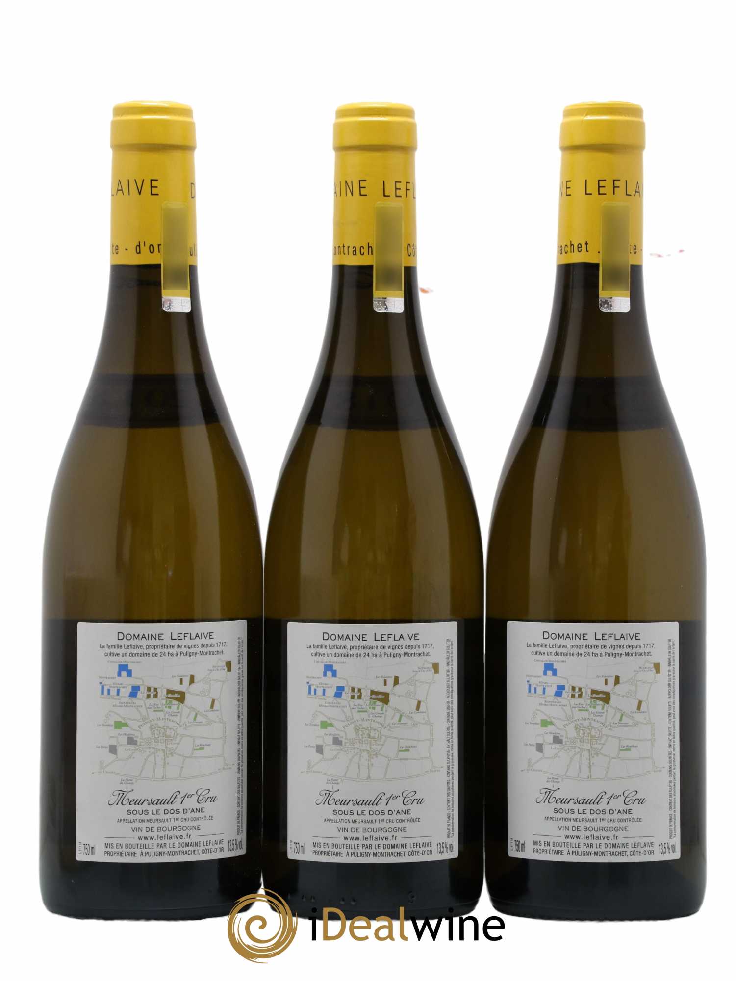 Meursault 1er Cru Sous le Dos d'Ane Leflaive (Domaine) 2018 - Lot de 3 bouteilles - 1