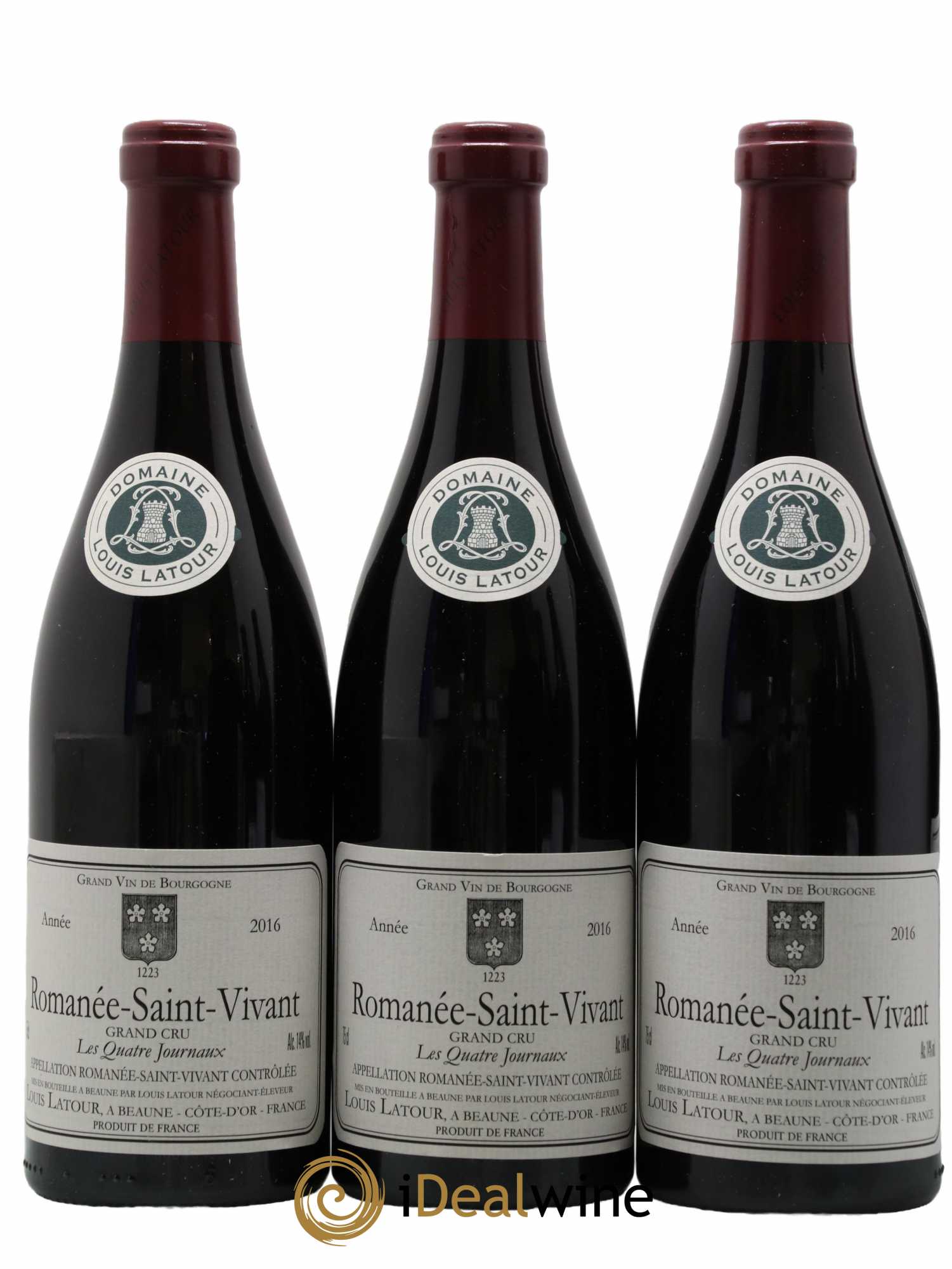 Romanée-Saint-Vivant Grand Cru Les Quatre Journaux Louis Latour 2016 - Lot de 6 bouteilles - 1