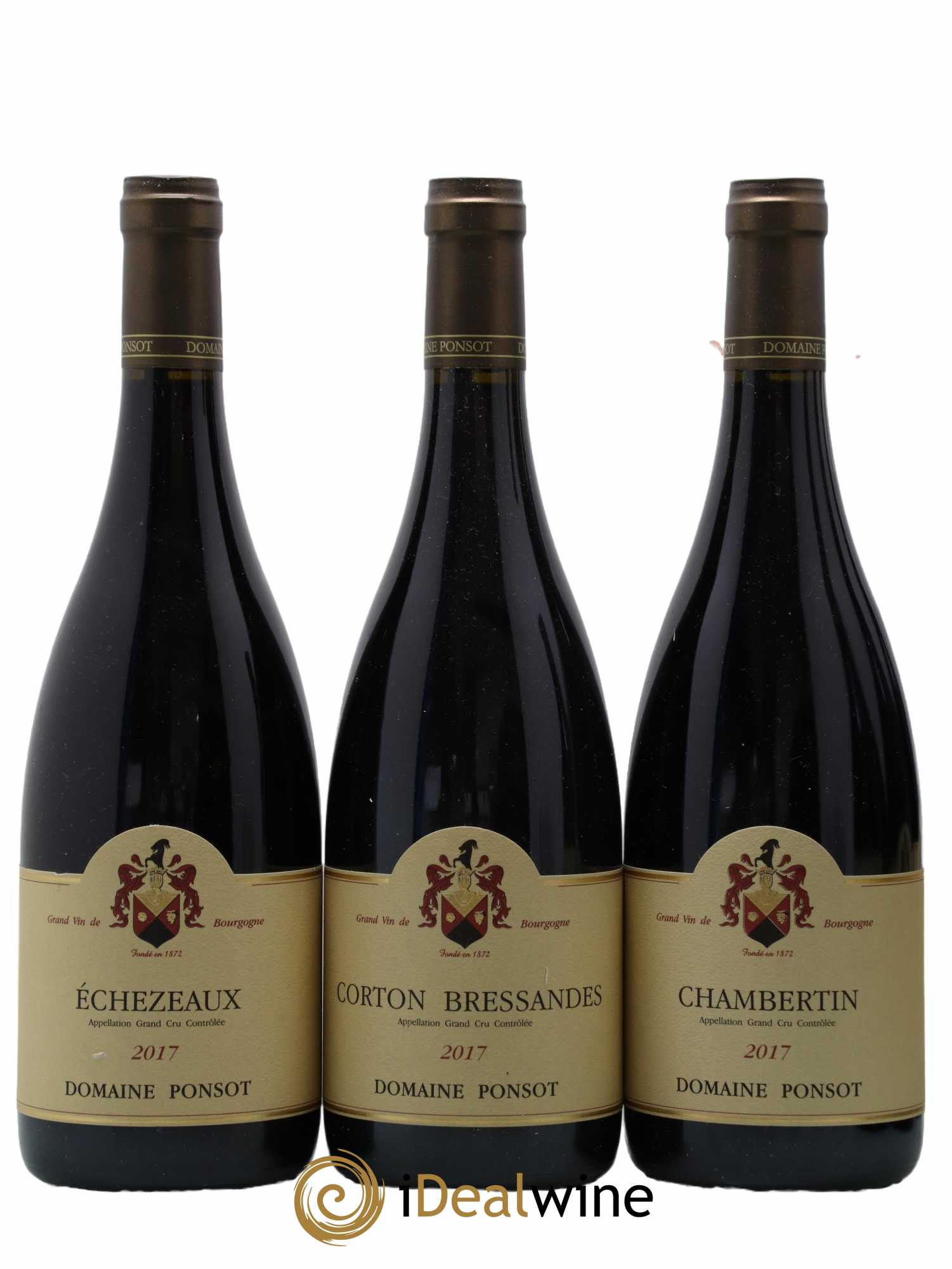 Assortiment Grands Crus Ponsot (Domaine) 2 Clos De La Roche Vieilles Vignes,1 Mazis Chambertin,2 Charmes Chambertin Cuvée Des Merles,1 Chapelle Chambertin,1 Echezeaux,1 Corton Bressandes,1 Chambertin,1 Clos Vougeot Cuvée Vieilles Vignes,1 Corton Cuvée Du Bourdon,1 Corton Charlemagne 2017 - Lot de 12 bouteilles - 3