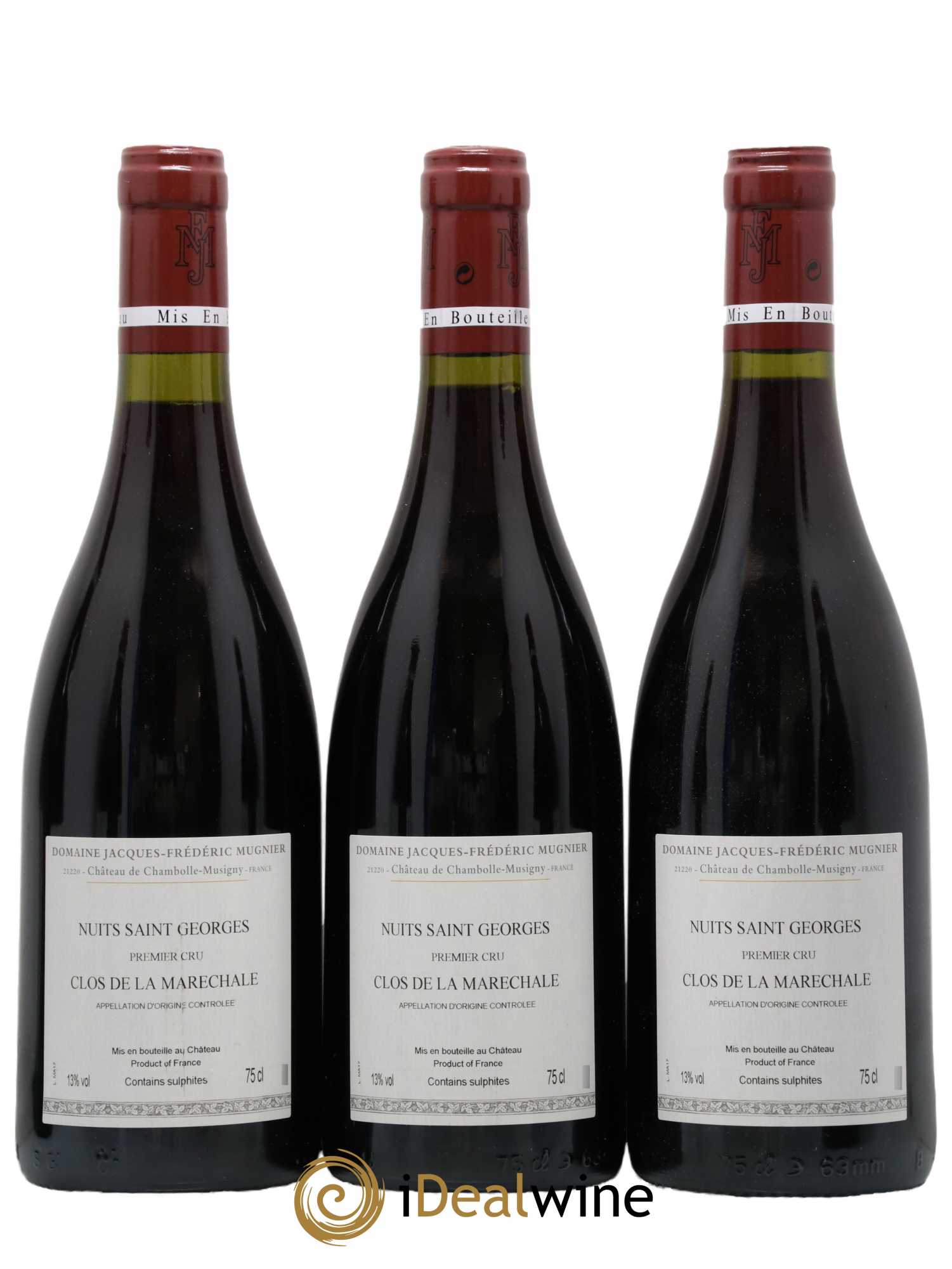 Nuits-Saint-Georges 1er Cru Clos de La Maréchale Jacques-Frédéric Mugnier 2017 - Lot de 3 bouteilles - 1