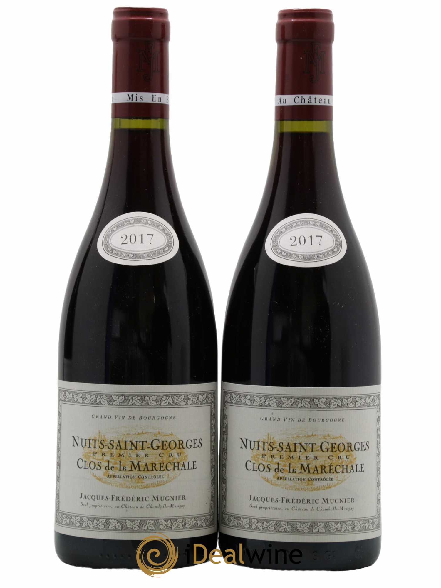 Nuits-Saint-Georges 1er Cru Clos de La Maréchale Jacques-Frédéric Mugnier 2017 - Lot de 2 bouteilles - 0
