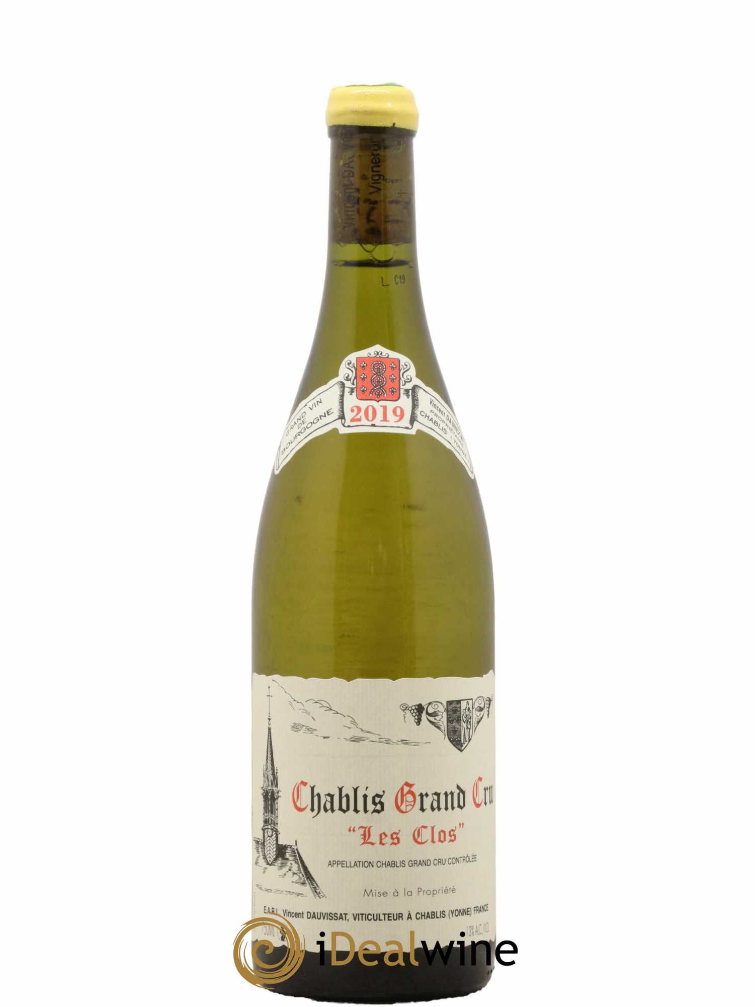 Chablis Grand Cru Les Clos Vincent Dauvissat (Domaine) 2019 - Lot de 1 bouteille - 0