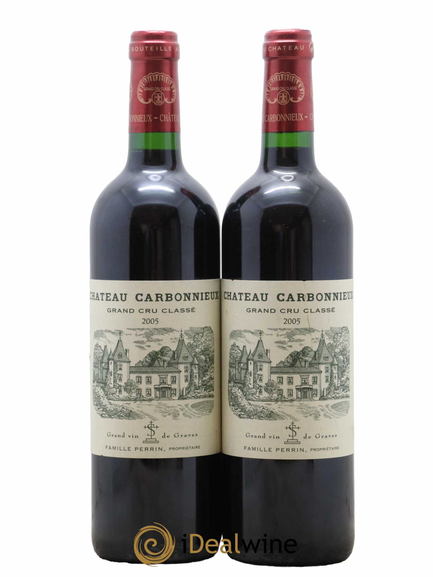 Château Carbonnieux Cru Classé de Graves 2005 - Lot de 2 bouteilles - 0