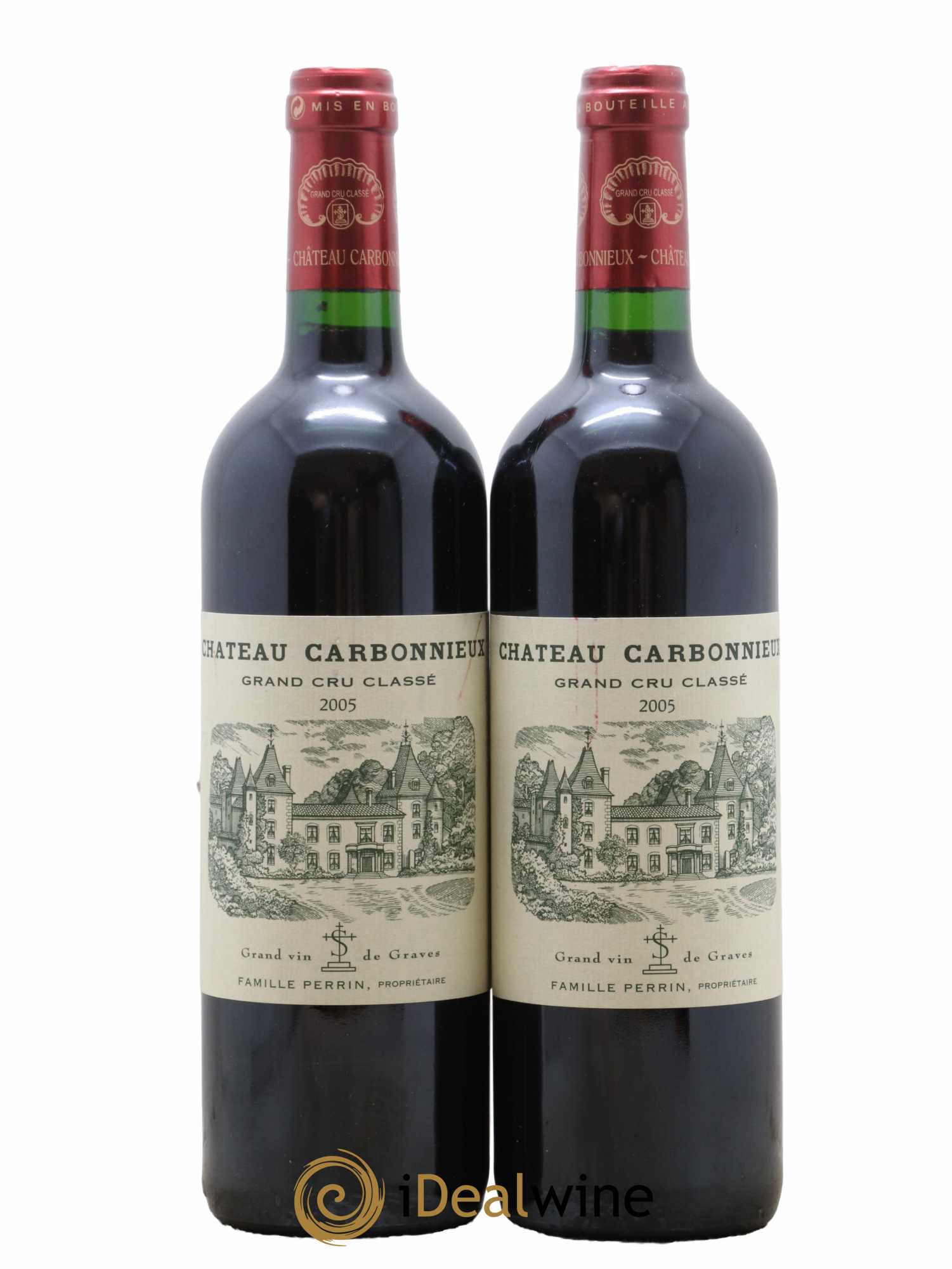 Château Carbonnieux Cru Classé de Graves 2005 - Lot de 2 bouteilles - 0