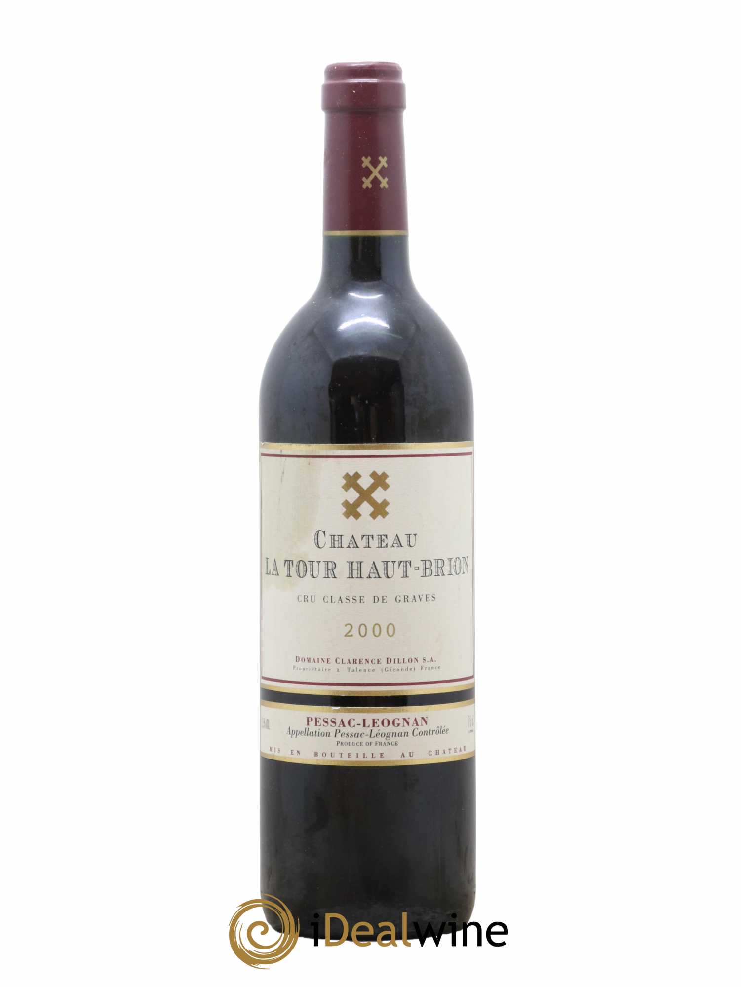 Château la Tour Haut-Brion Cru Classé de Graves 2000 - Lot de 1 bouteille - 0