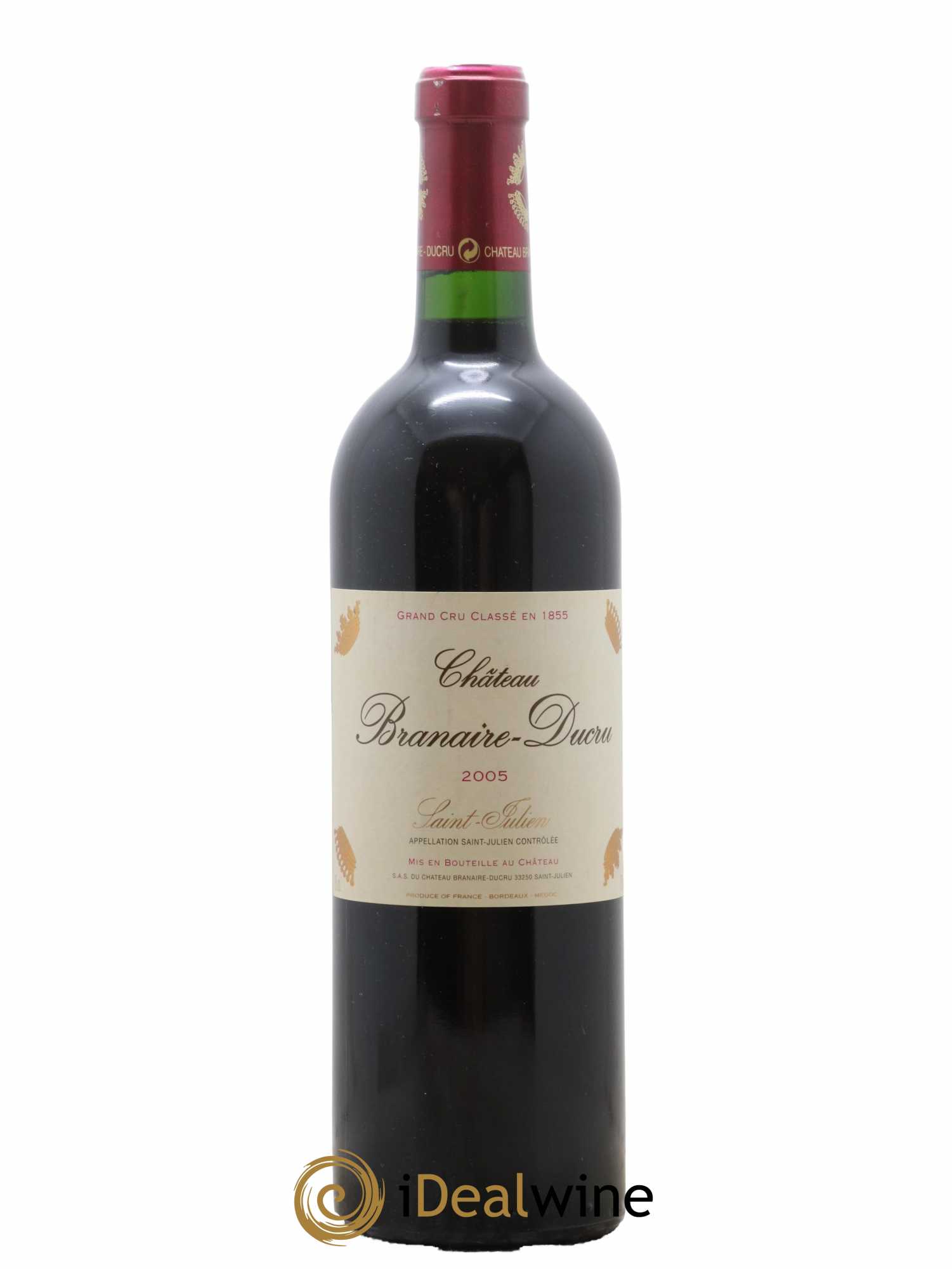 Château Branaire Ducru 4ème Grand Cru Classé 2005 - Lot de 1 bouteille - 0