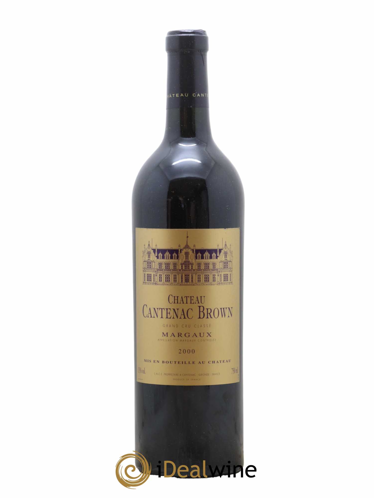 Château Cantenac Brown 3ème Grand Cru Classé 2000 - Lot de 1 bouteille - 0