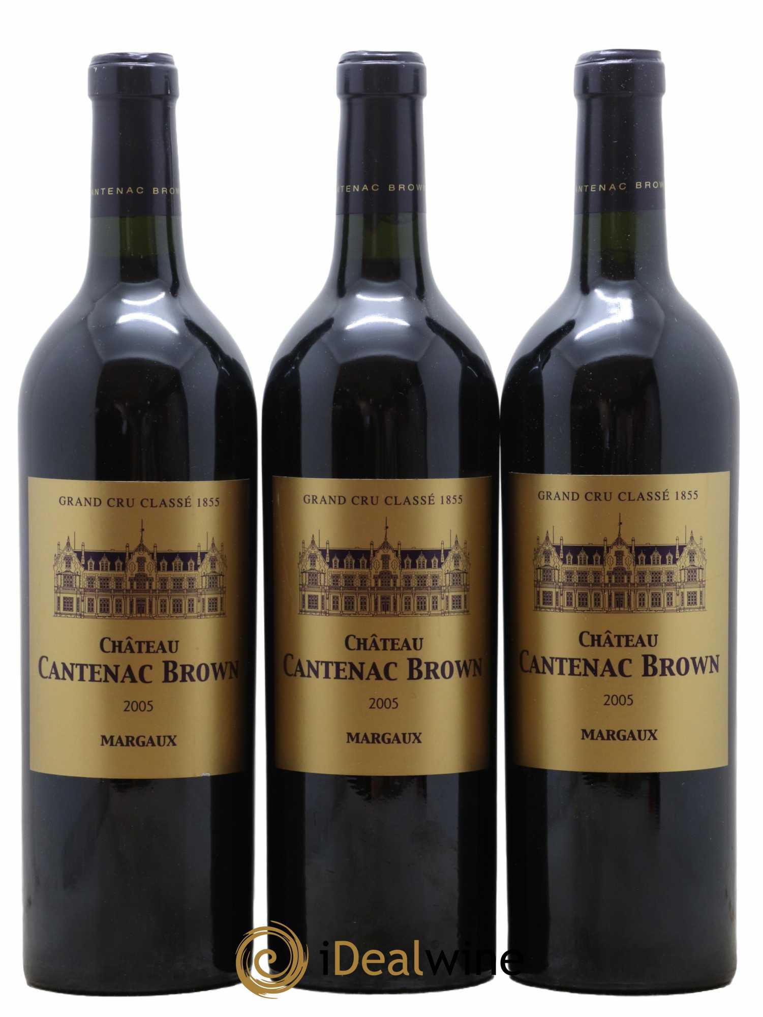 Château Cantenac Brown 3ème Grand Cru Classé 2005 - Lot de 3 bouteilles - 0