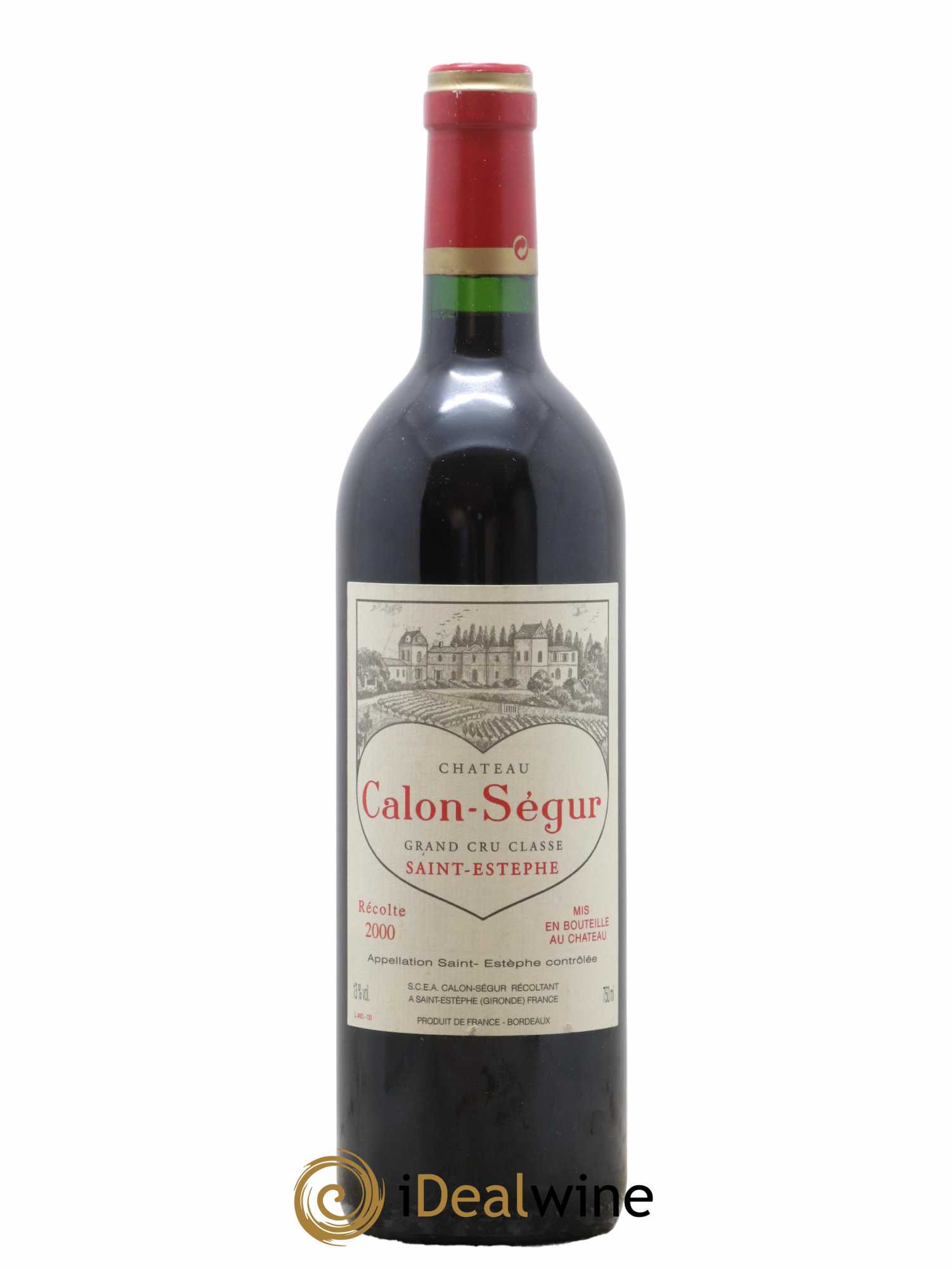 Château Calon Ségur 3ème Grand Cru Classé 2000 - Lot de 1 bouteille - 0