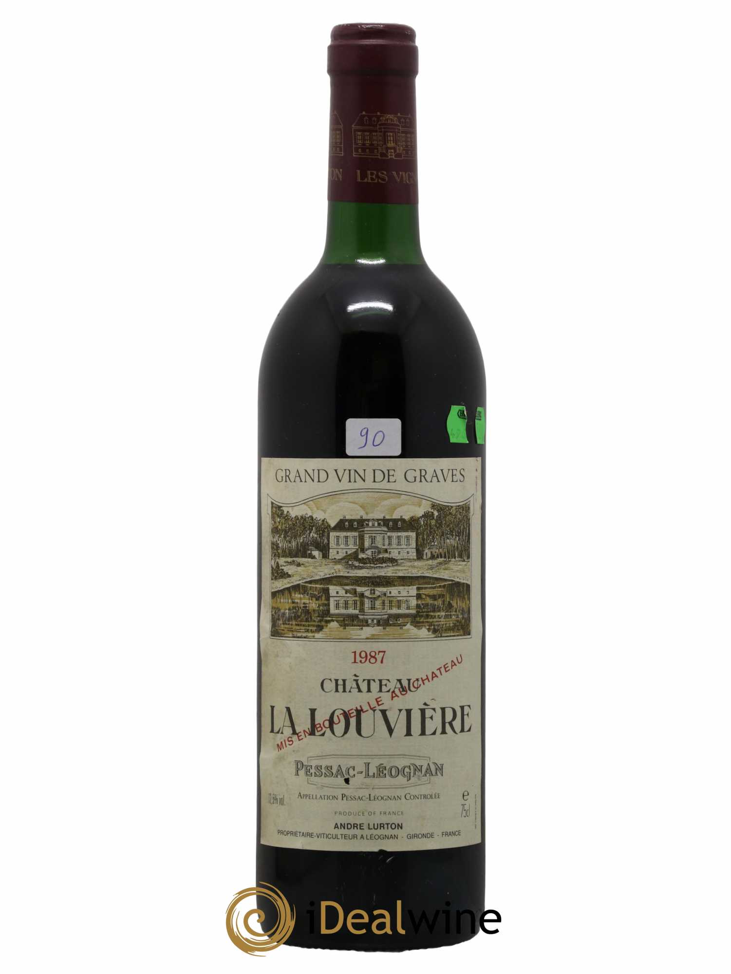 Château la Louvière 1987 - Lot de 1 bouteille - 0