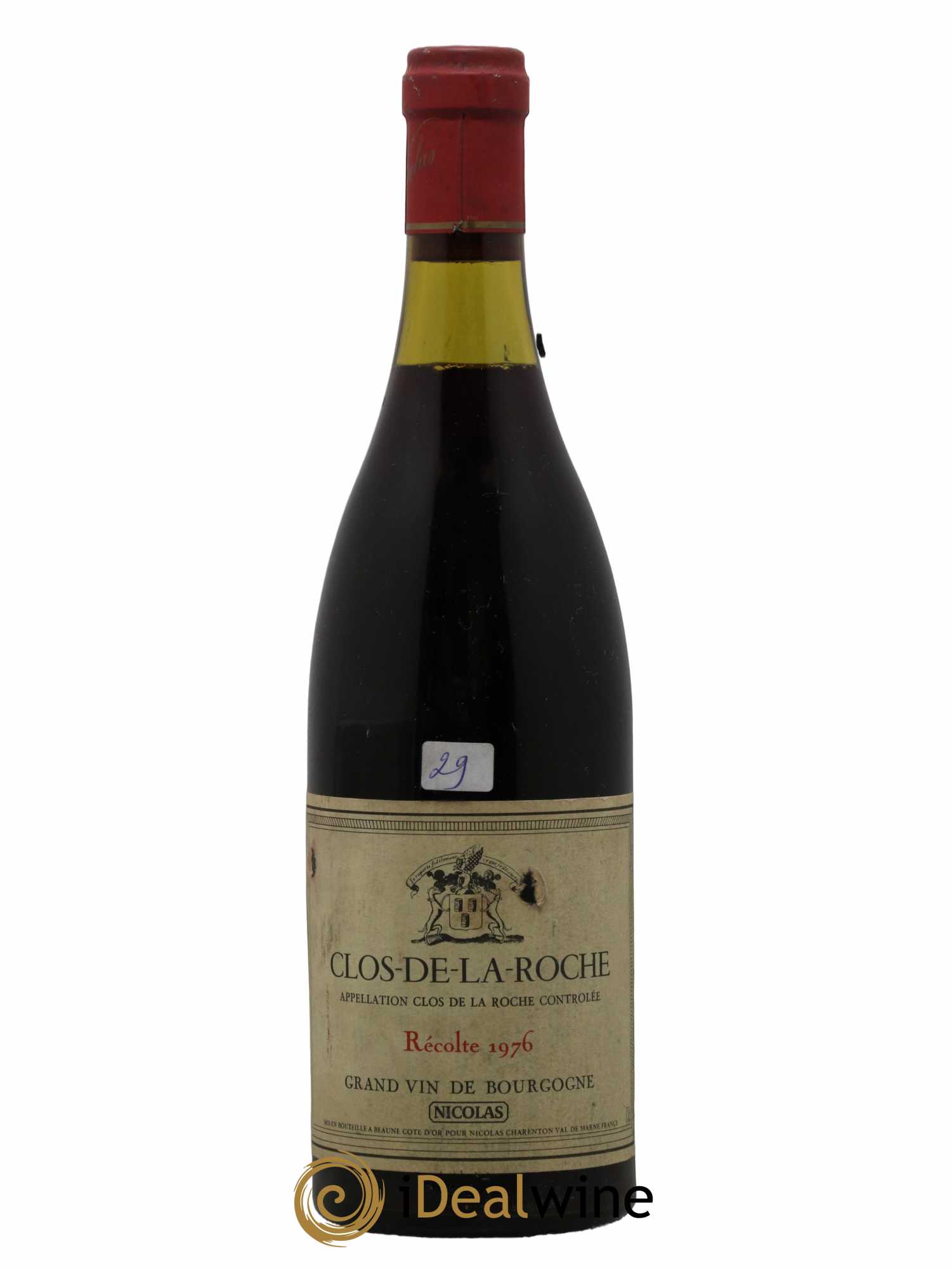 Clos de la Roche Grand Cru Nicolas 1976 - Lot de 1 bouteille - 0