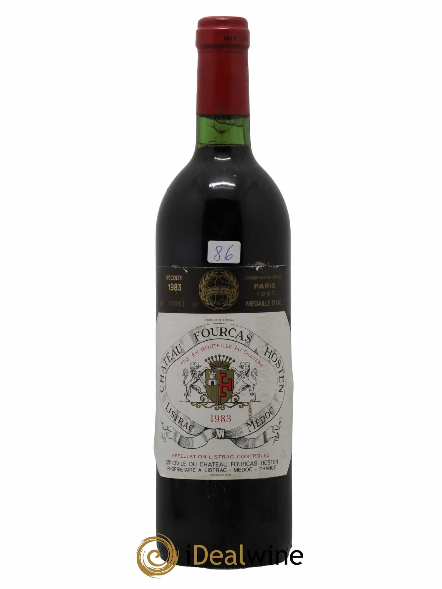 Château Fourcas Hosten Cru Bourgeois 1983 - Lot de 1 bouteille - 0