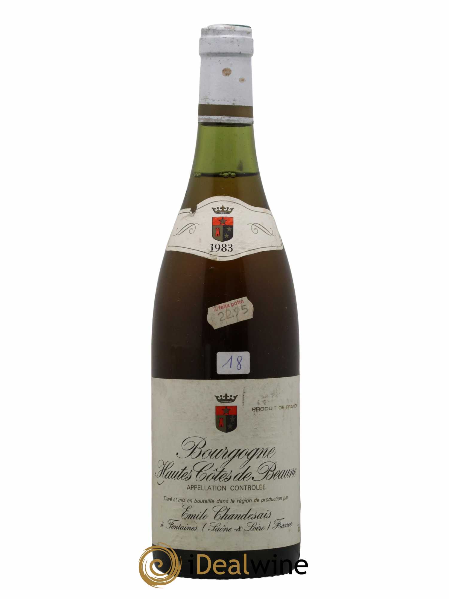 Hautes-Côtes de Beaune Emile Chandesais 1983 - Lot de 1 bouteille - 0