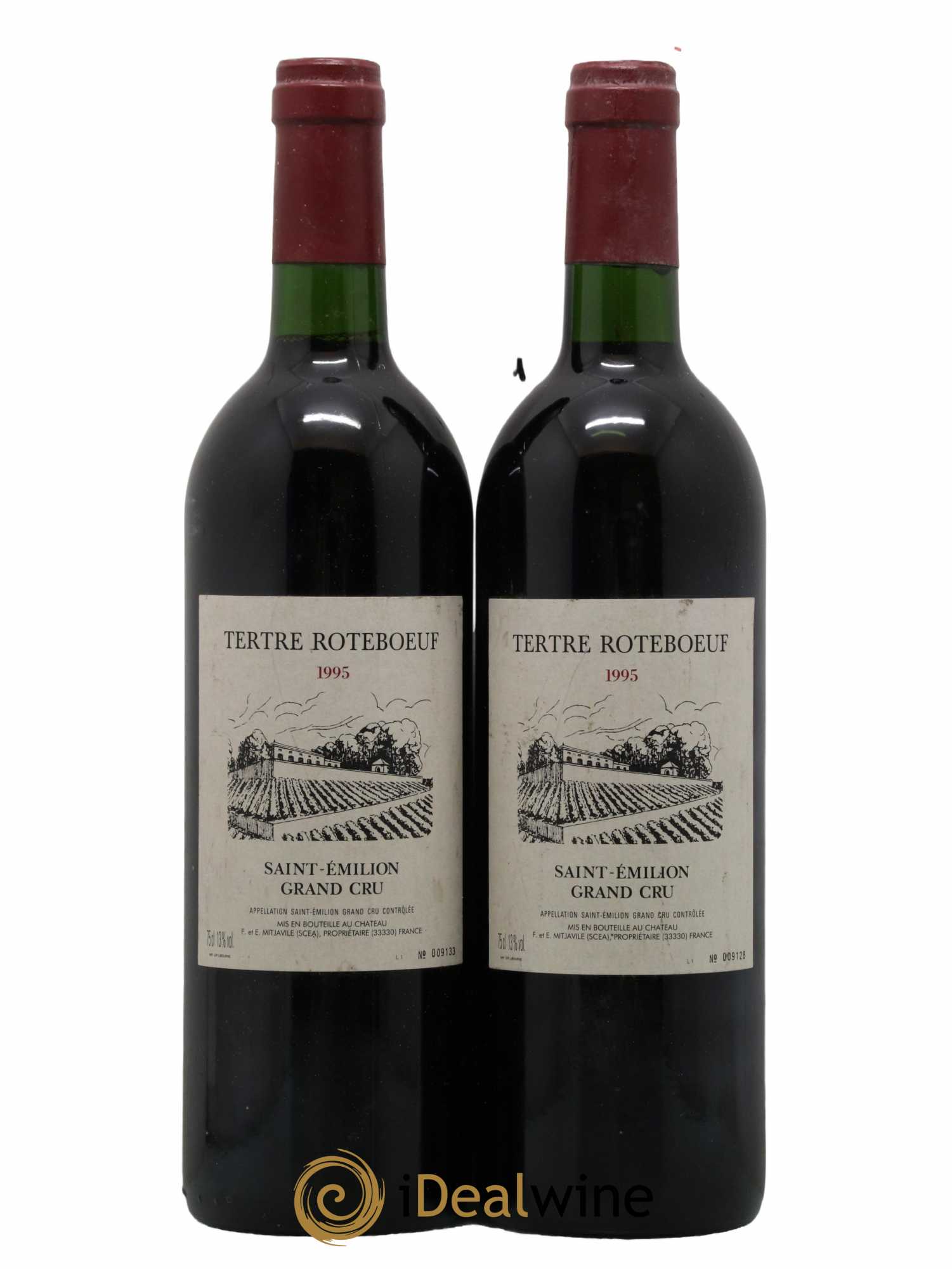 Château Tertre Roteboeuf 1995 - Lot de 2 bouteilles - 0