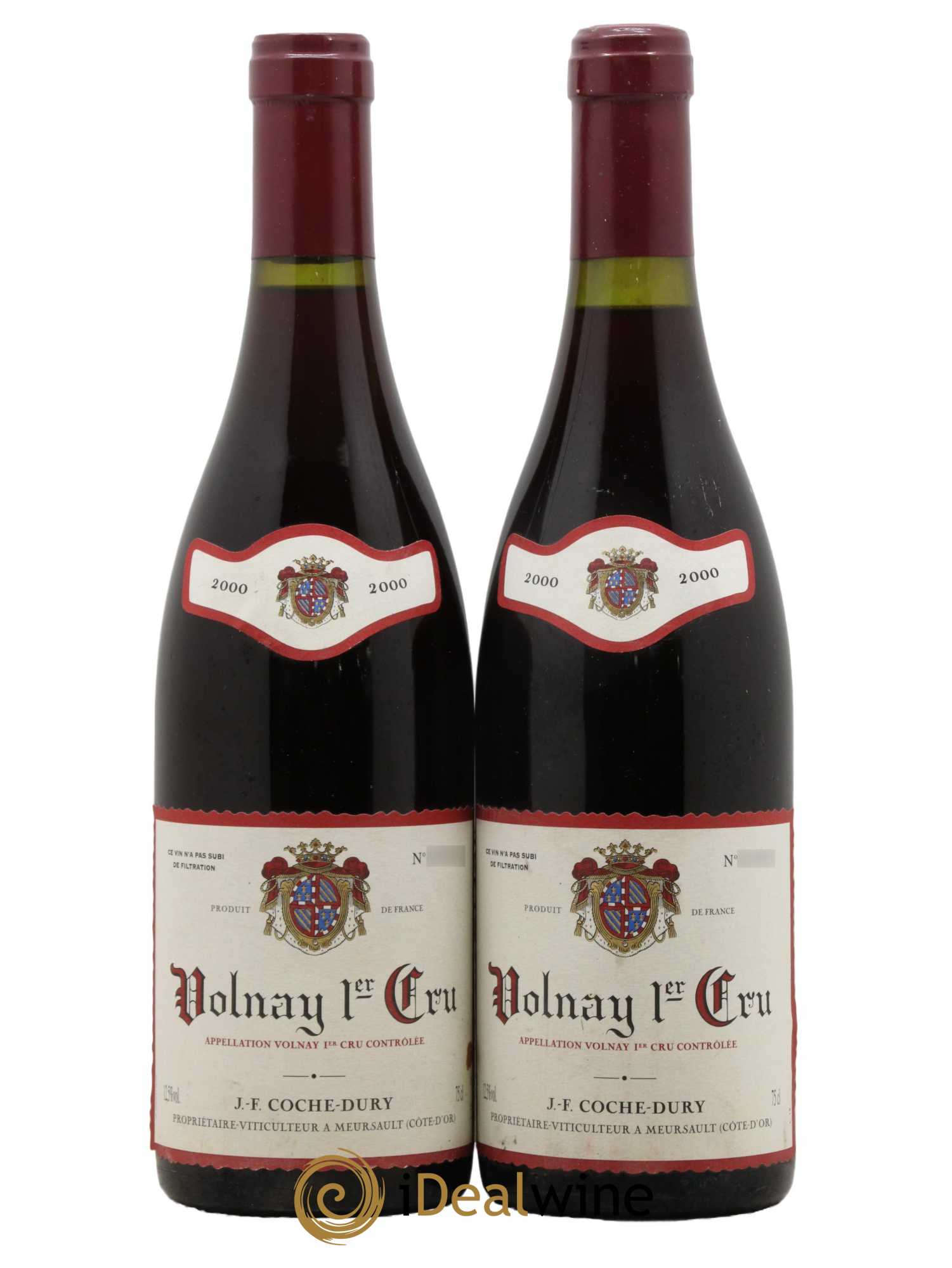 Volnay 1er Cru Coche Dury (Domaine) 2000 - Lot de 2 bouteilles - 0