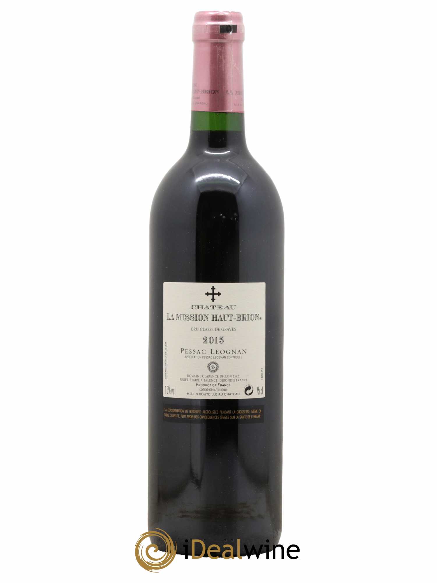 Château la Mission Haut-Brion Cru Classé de Graves 2015 - Lot de 1 bouteille - 2