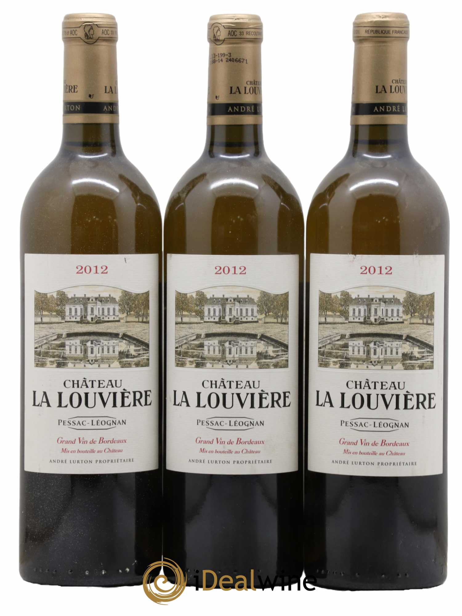 Château la Louvière 2012 - Lot de 3 bouteilles - 0