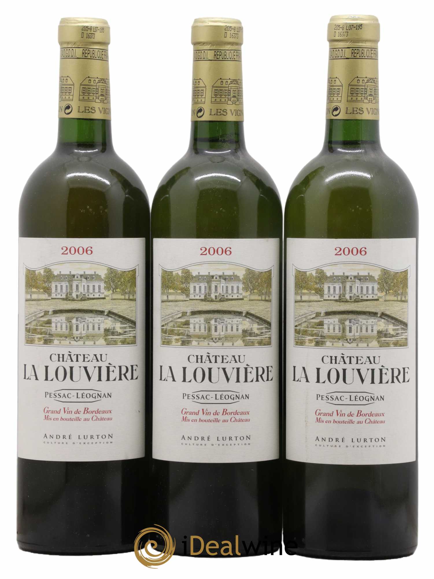 Château la Louvière 2006 - Lot de 3 bouteilles - 0