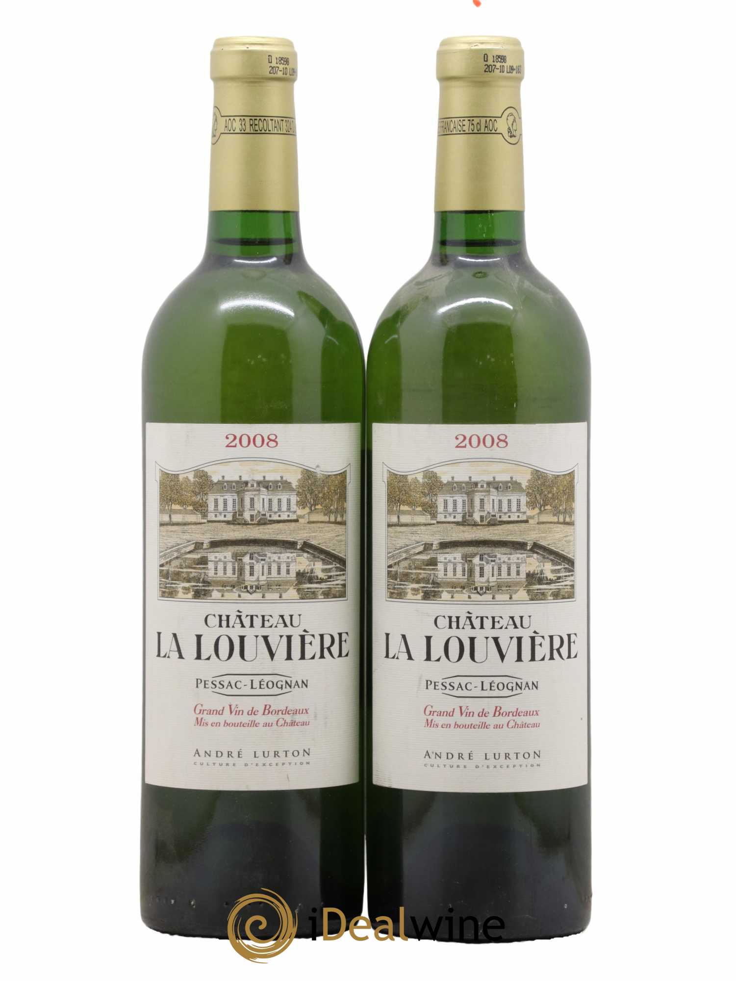 Château la Louvière 2008 - Lot de 2 bouteilles - 0