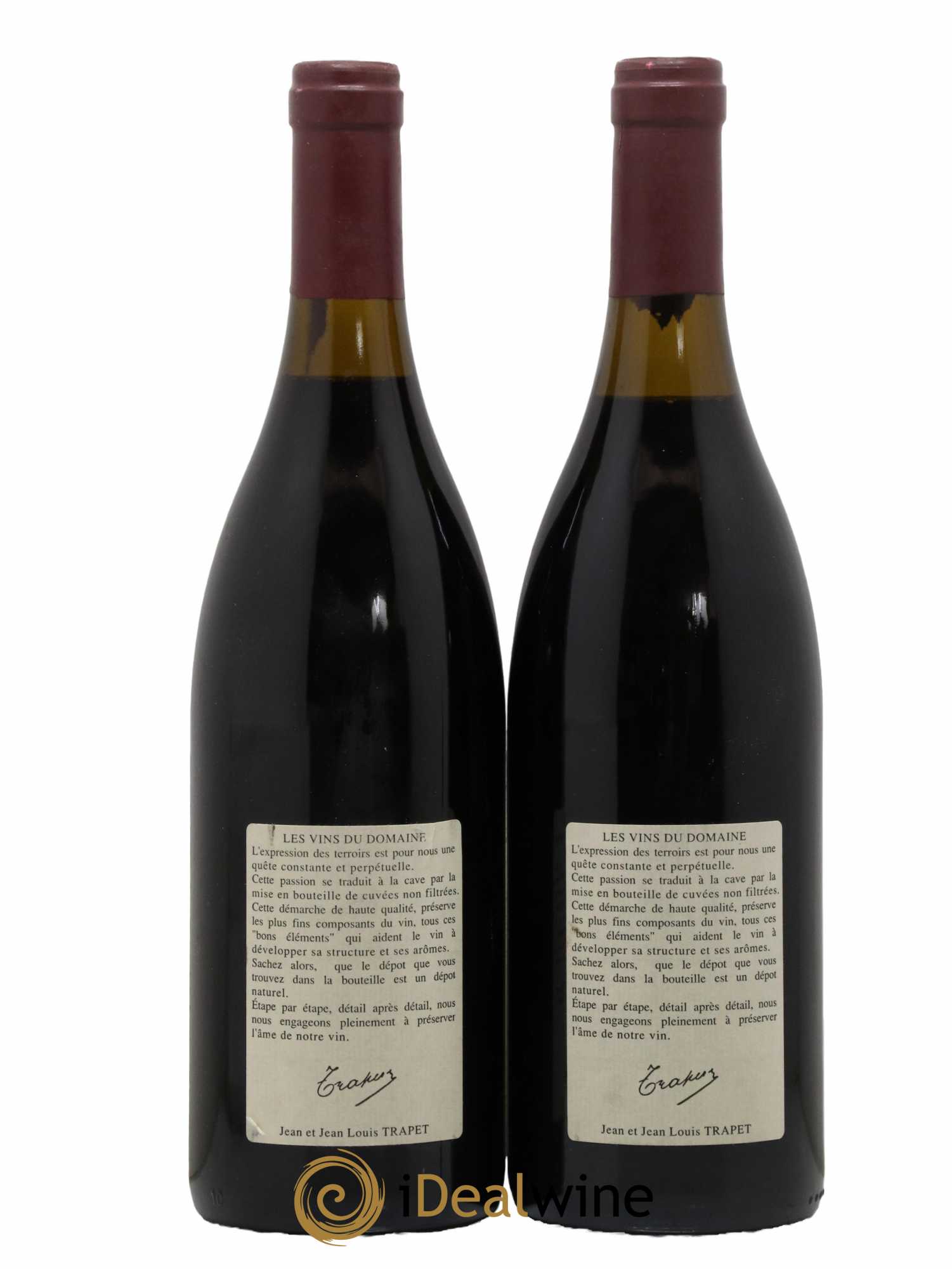Chambertin Grand Cru Domaine Trapet 1995 - Lot de 2 bouteilles - 1