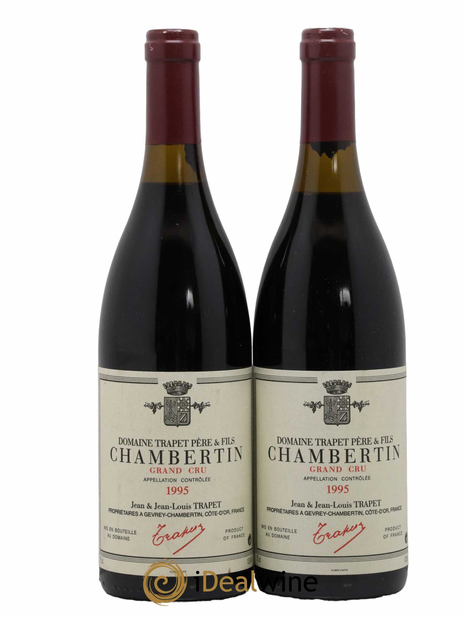 Chambertin Grand Cru Domaine Trapet 1995 - Lot de 2 bouteilles - 0