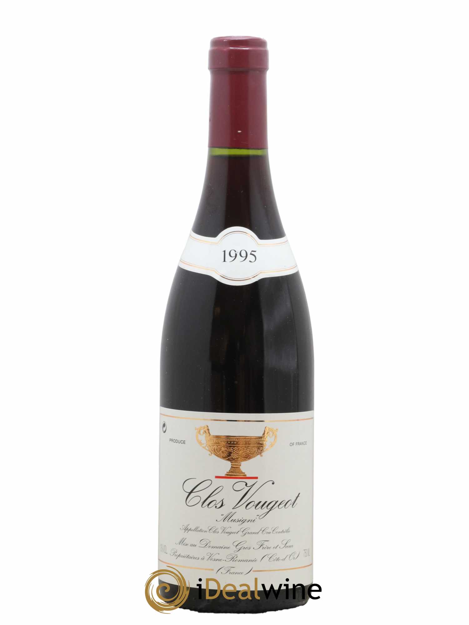 Clos de Vougeot Grand Cru Musigni Gros Frère & Soeur 1995 - Lot de 1 bouteille - 0