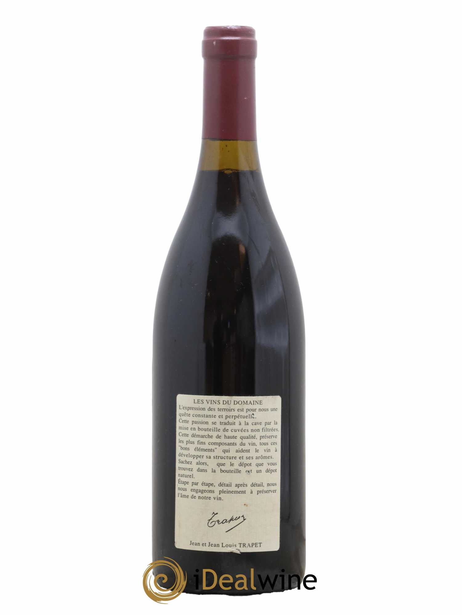 Chambertin Grand Cru Domaine Trapet 1995 - Lot de 1 bouteille - 1