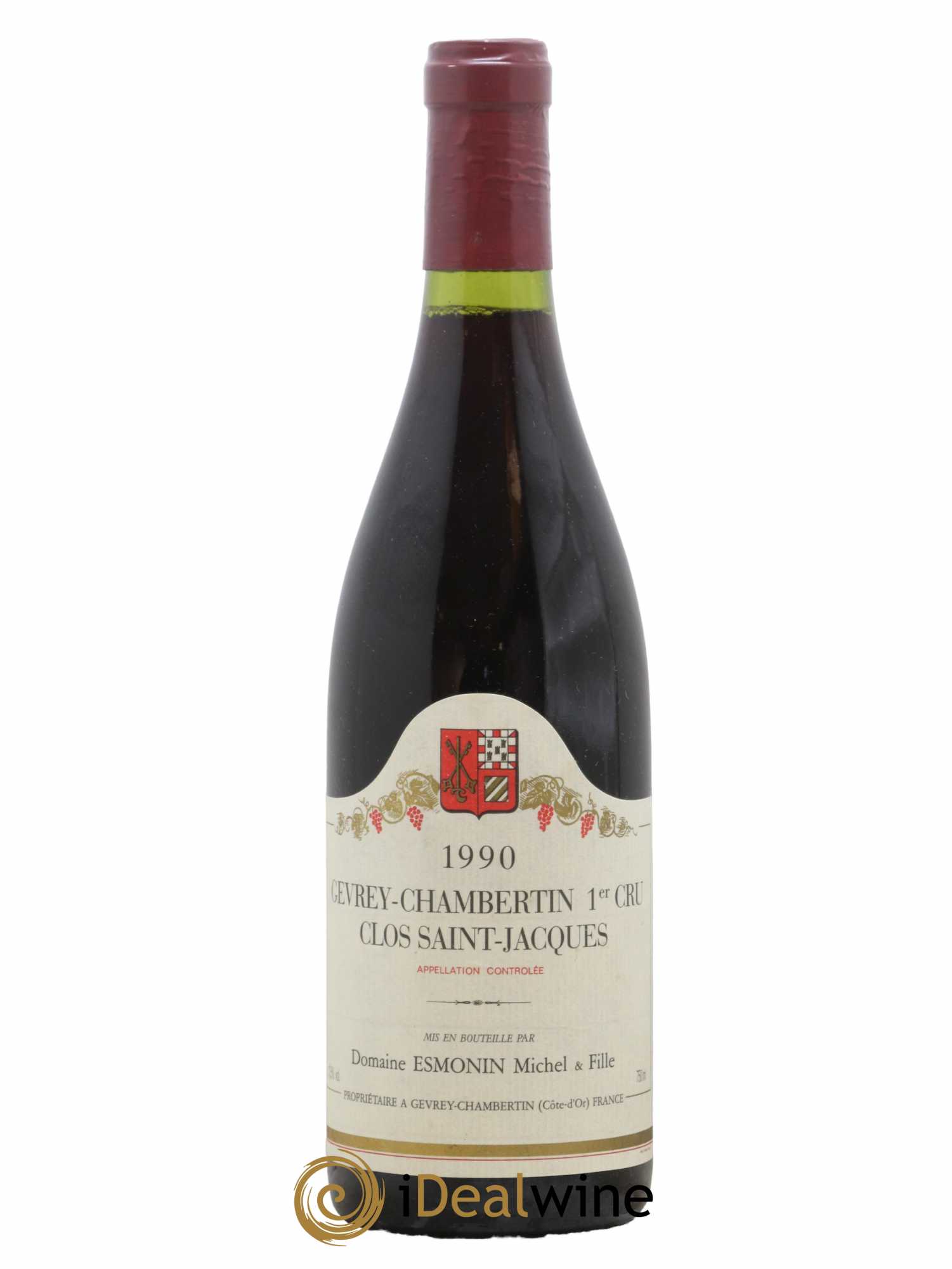 Gevrey-Chambertin 1er Cru Clos Saint-Jacques Michel Esmonin 1990 - Lot de 1 bouteille - 0