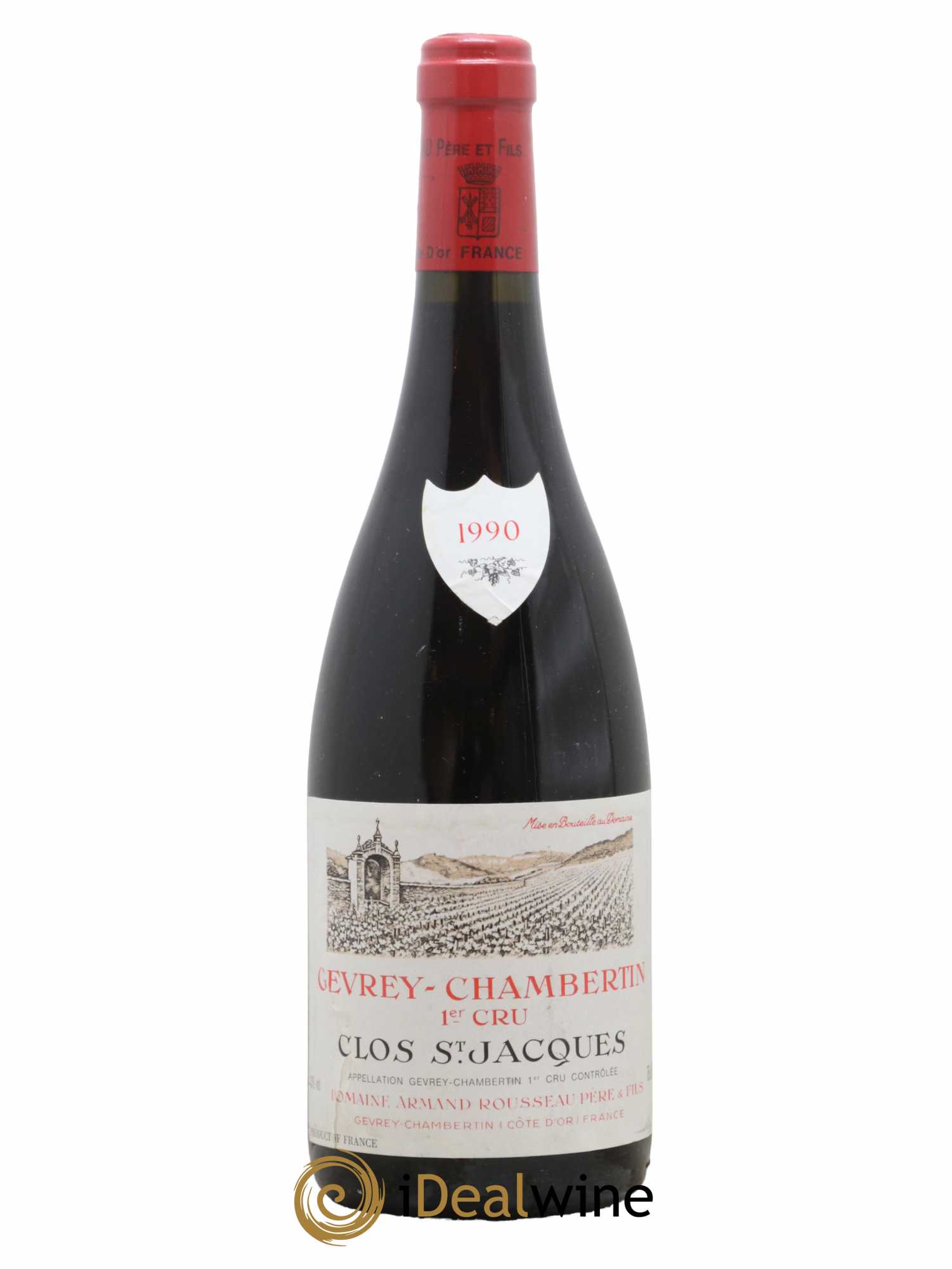 Gevrey-Chambertin 1er Cru Clos Saint-Jacques Armand Rousseau (Domaine) 1990 - Lot de 1 bouteille - 0