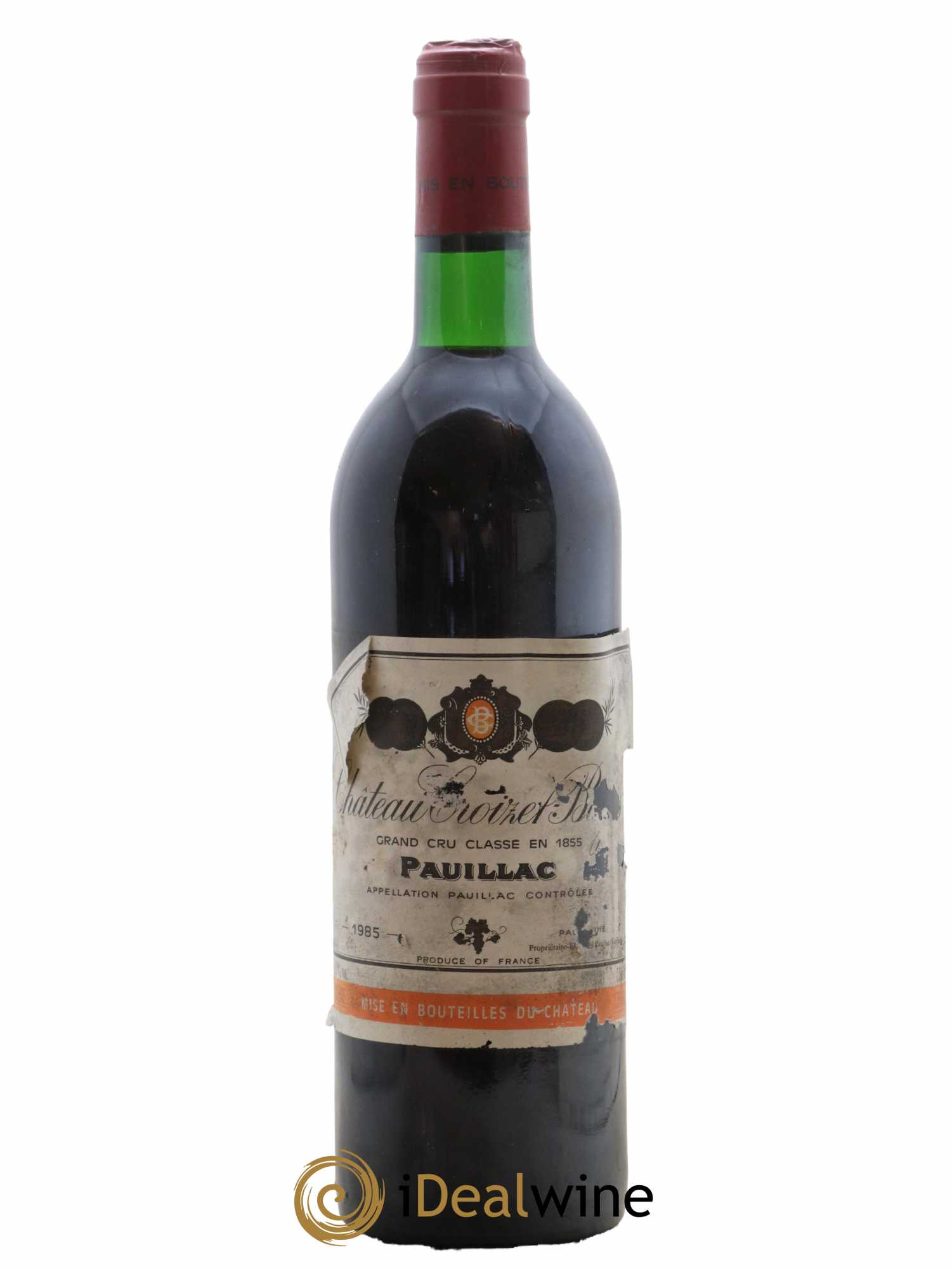 Château Croizet Bages 5ème Grand Cru Classé 1985 - Lot de 1 bouteille - 0