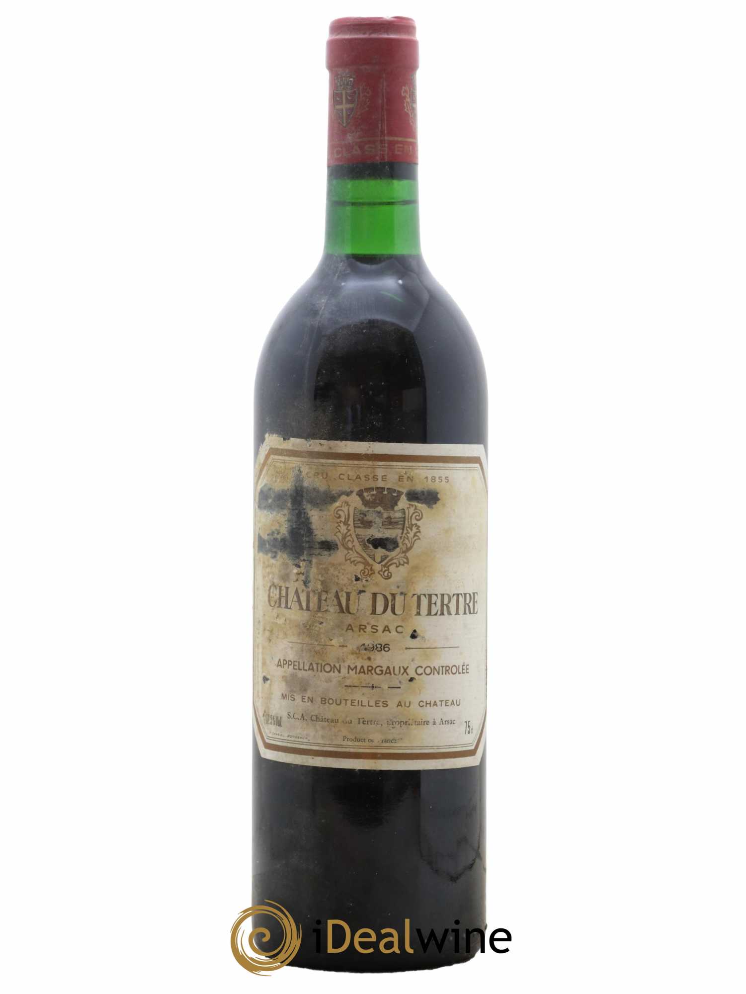 Château du Tertre 5ème Grand Cru Classé 1986 - Lot de 1 bouteille - 0