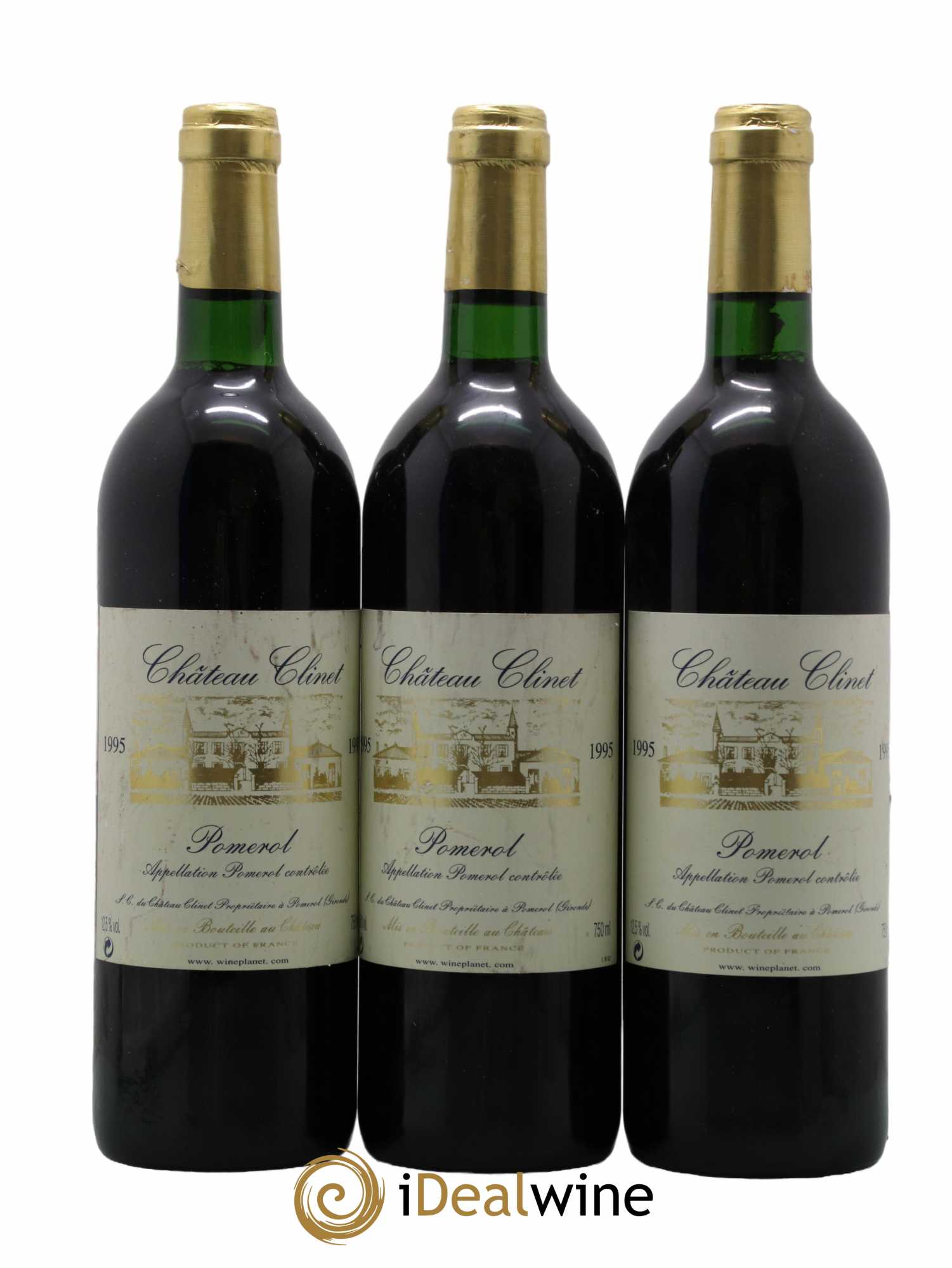 Château Clinet 1995 - Lot de 3 bouteilles - 0