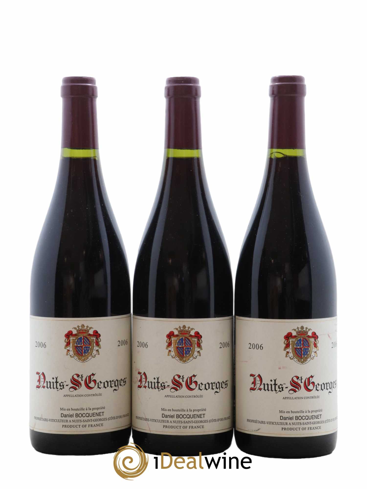 Nuits-Saint-Georges Daniel Bocquenet 2006 - Lot de 3 bouteilles - 0