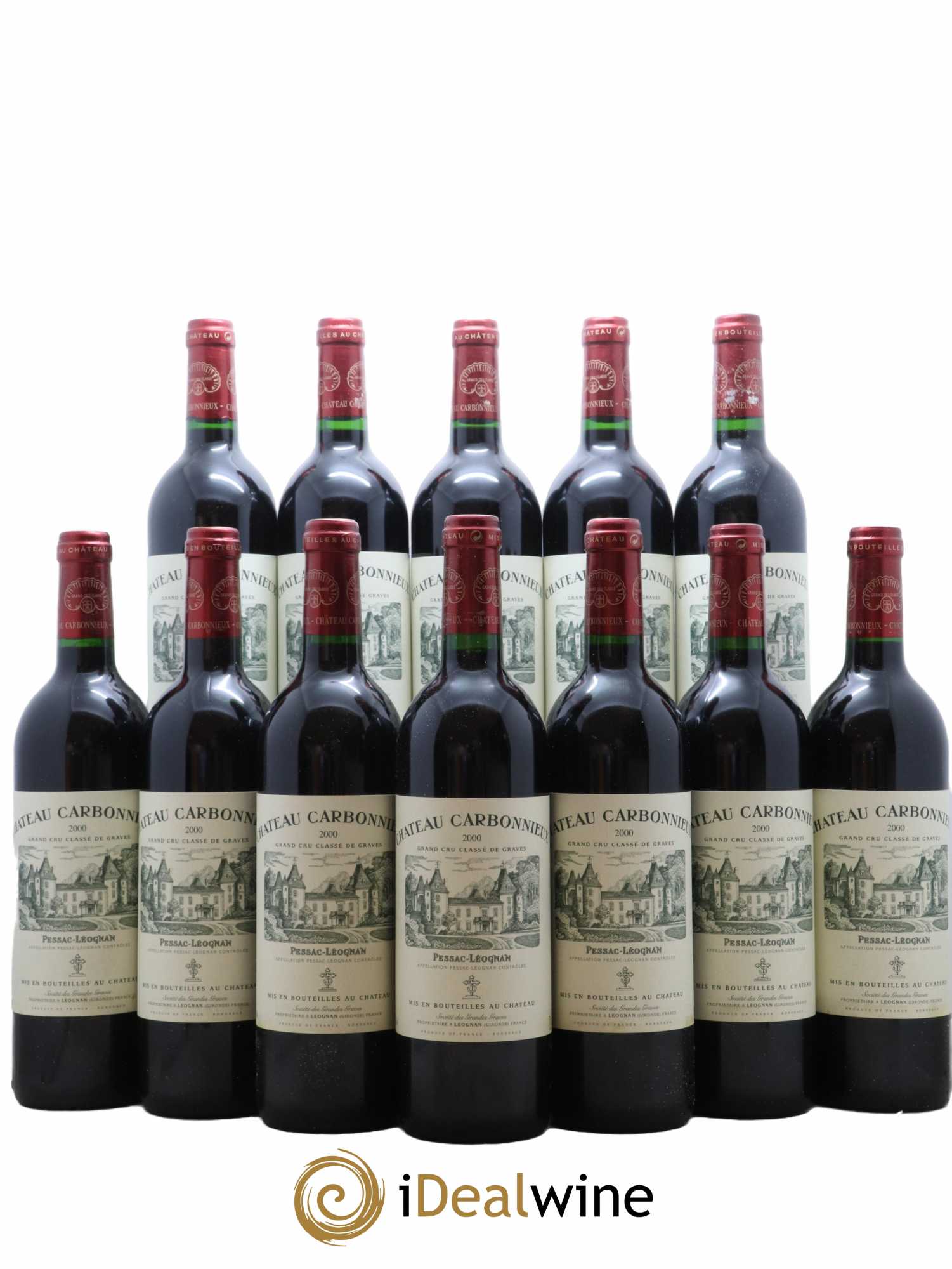 Château Carbonnieux Cru Classé de Graves 2000 - Lot de 12 bouteilles - 0